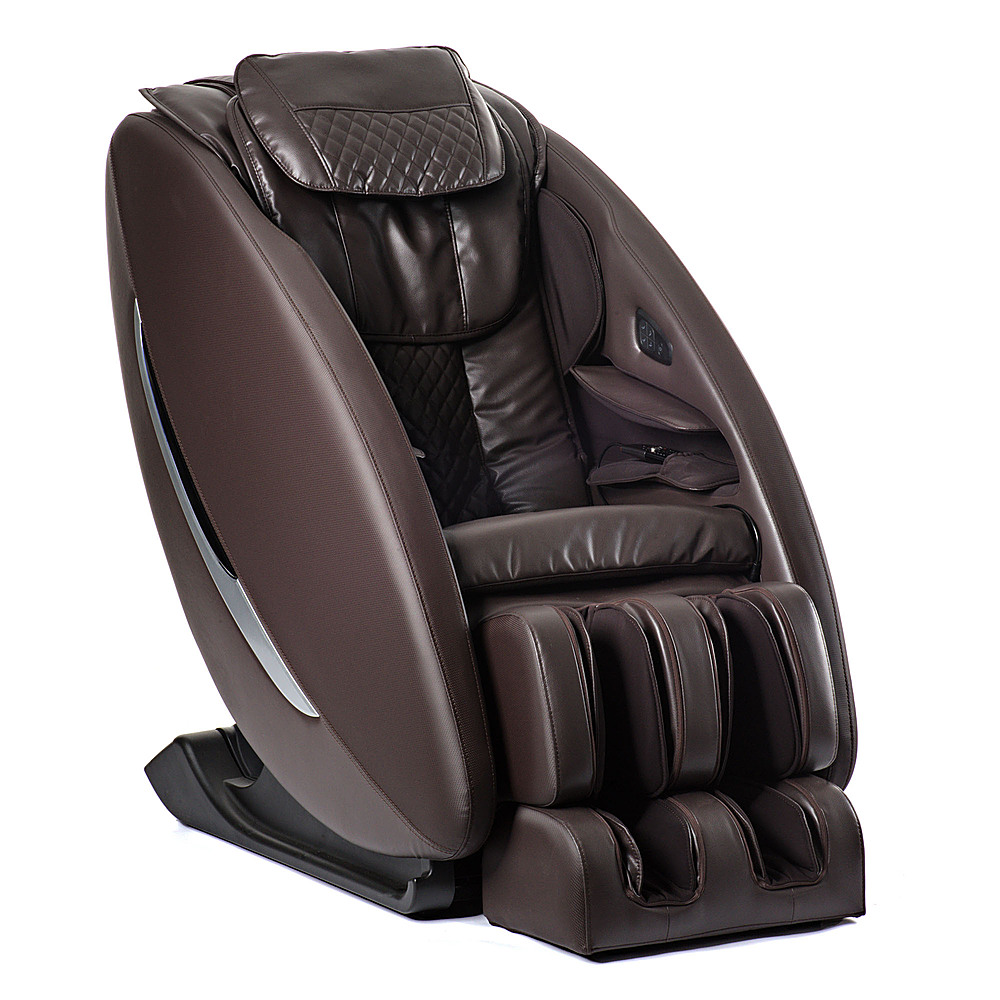 Angle View: Inner Balance Wellness - Ji  ZeroWall Heated SLTrack Massage Chair - Brown