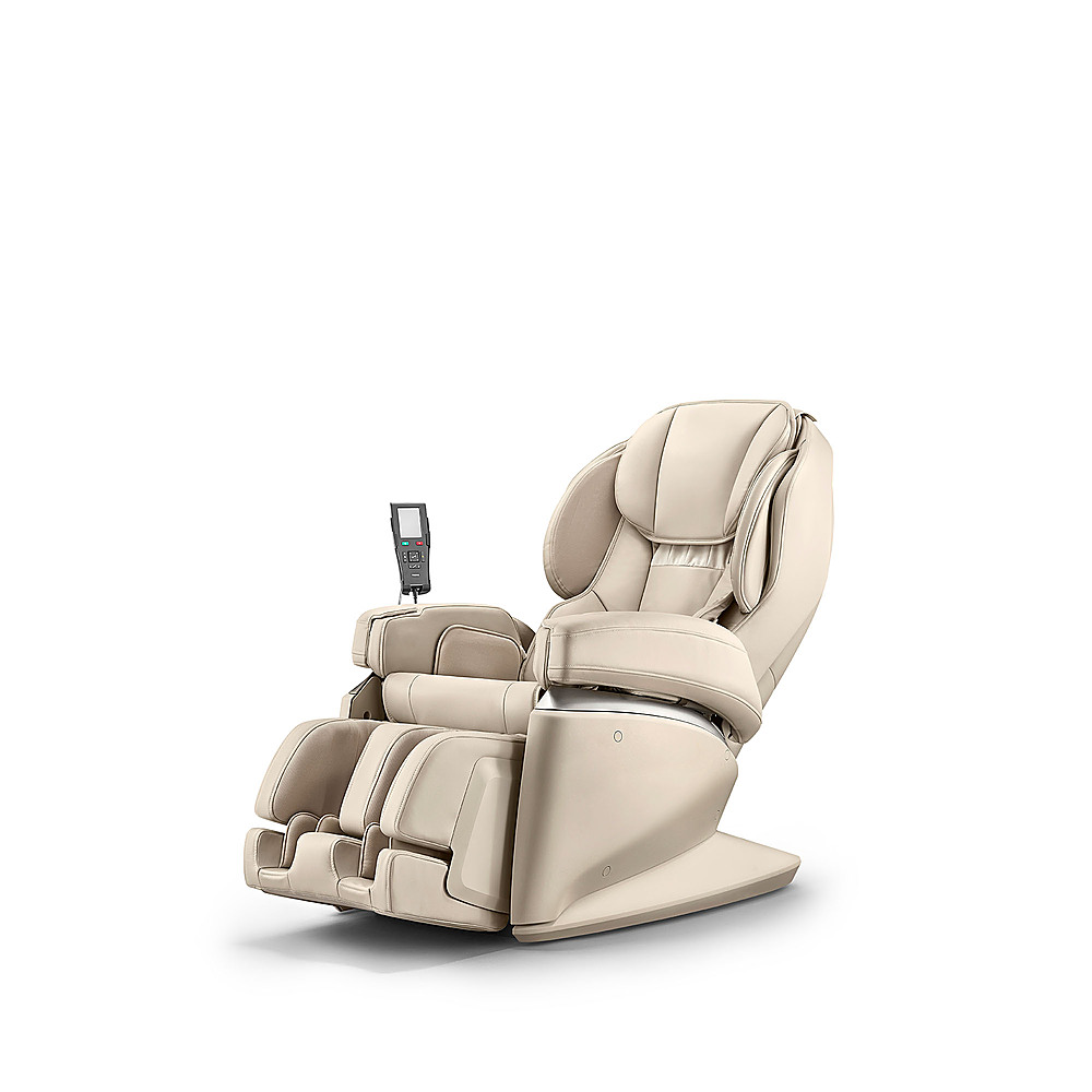 Left View: Synca Wellness - JP1100 Made in Japan 4D Massage chair - Beige