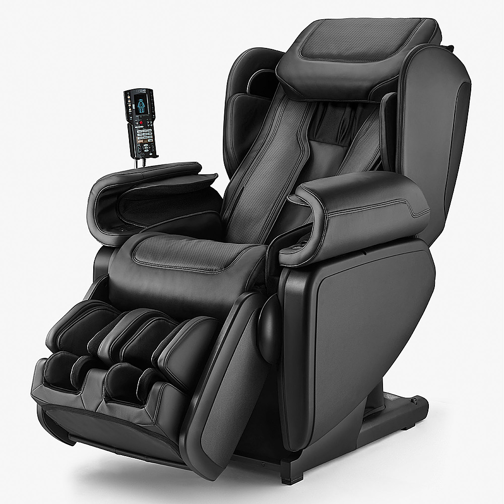 Angle View: Synca Wellness - Kagra 4D Heated Premium Massage chair - Black