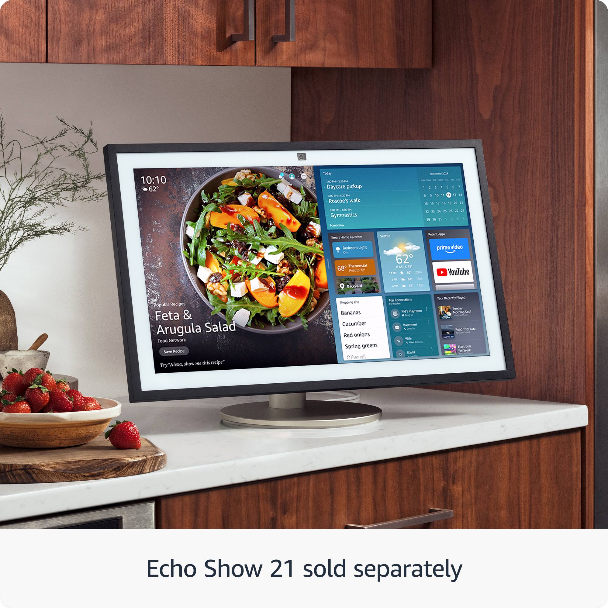 Echo Show 21 sold separately.