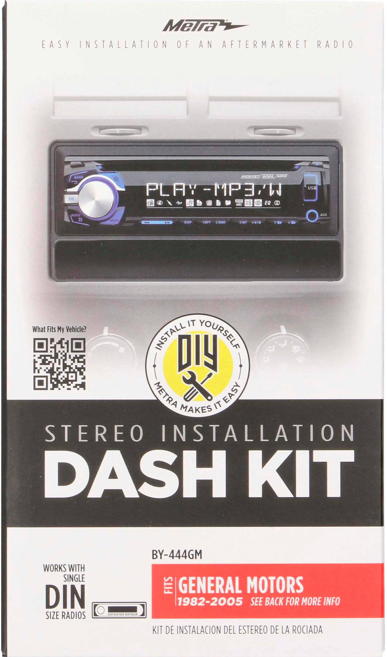 Alt View 13. Metra - Dash Kit for Select 1982-2005 GM Vehicles - Black.