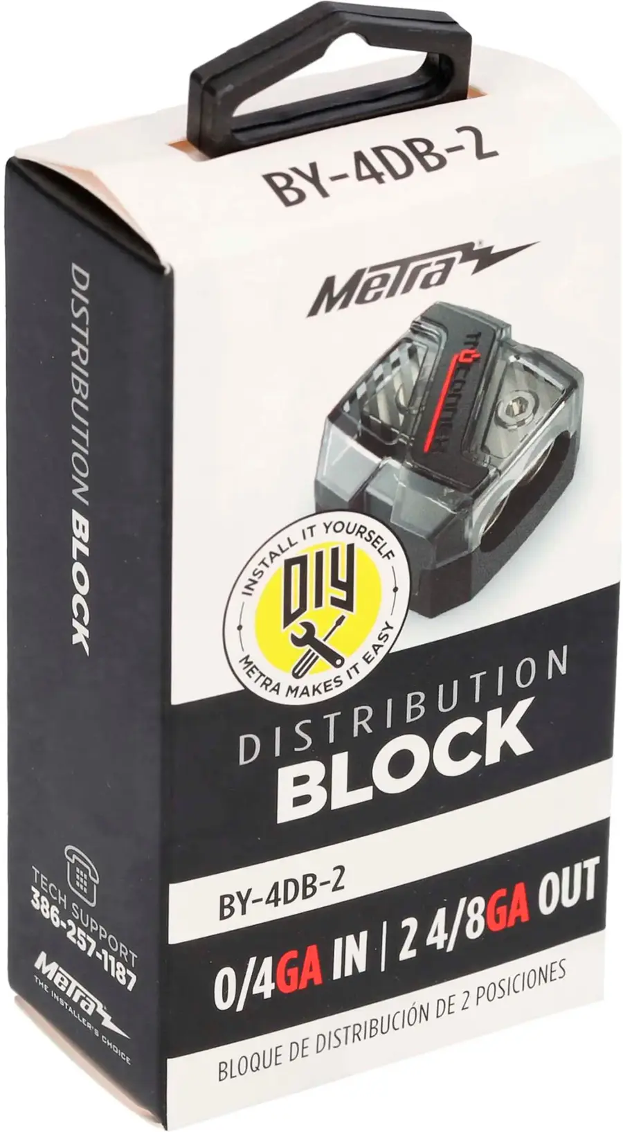 Alt View 14. Metra - Power/Ground Distribution Block - Black.