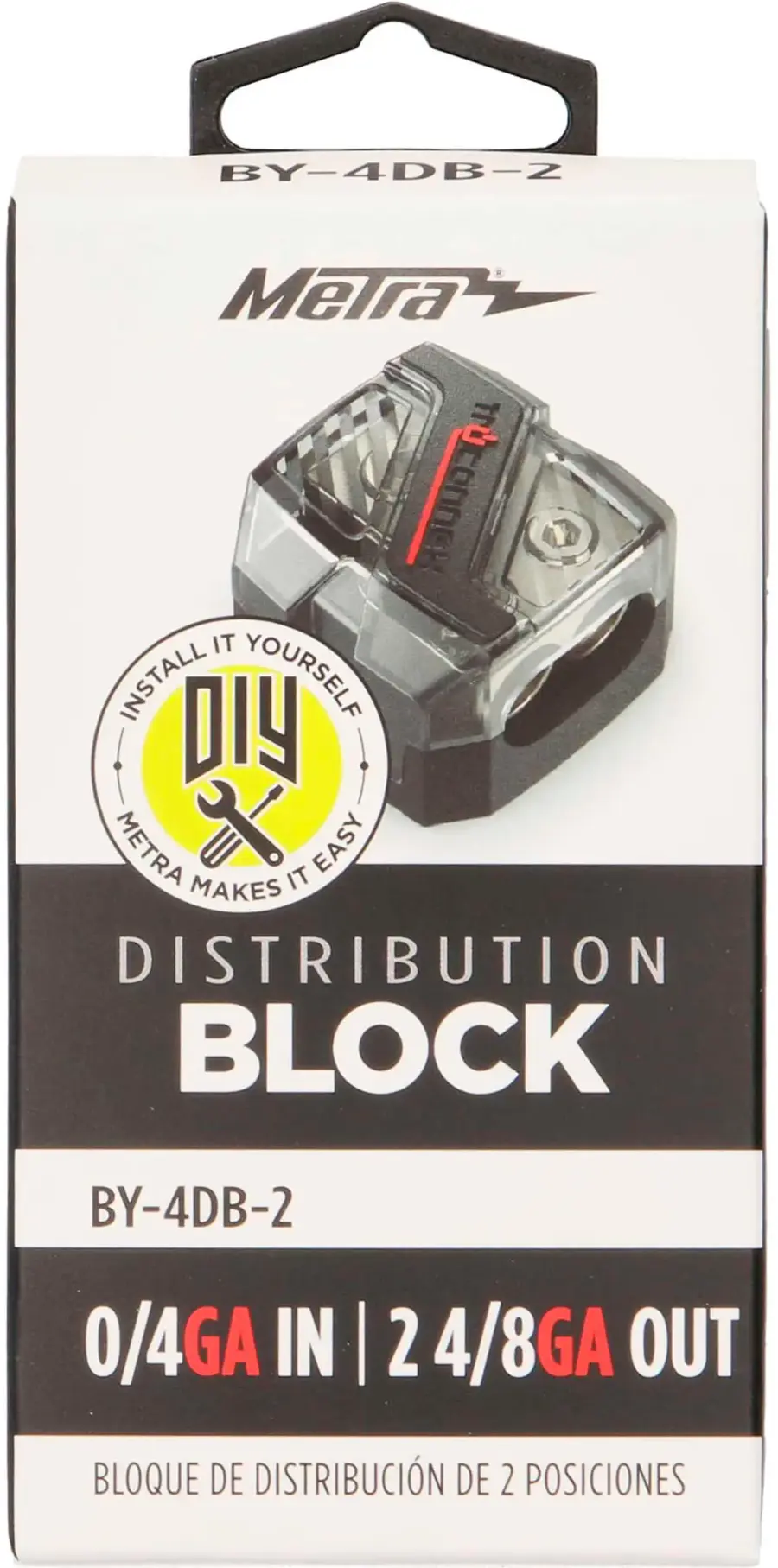 Alt View 15. Metra - Power/Ground Distribution Block - Black.