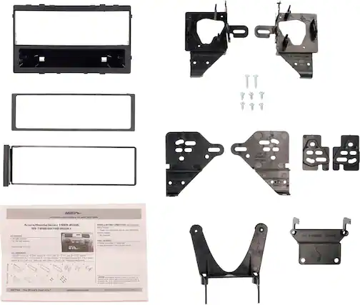 Front. Metra - Dash Kit for Select 1988-2006 Acura, Honda and Isuzu Vehicles - Black.