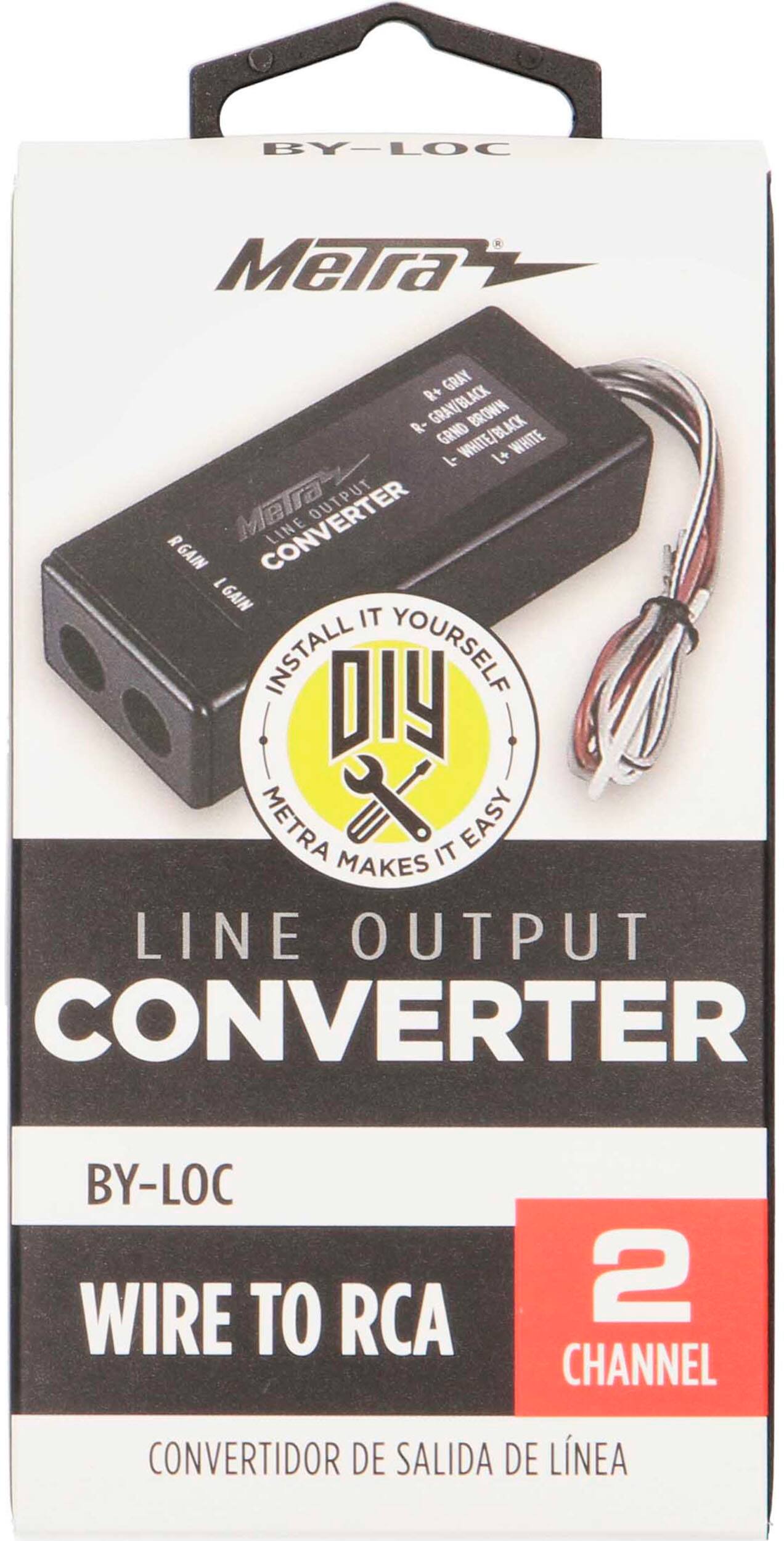 Alt View 16. Metra - Line Output Converter - Black.