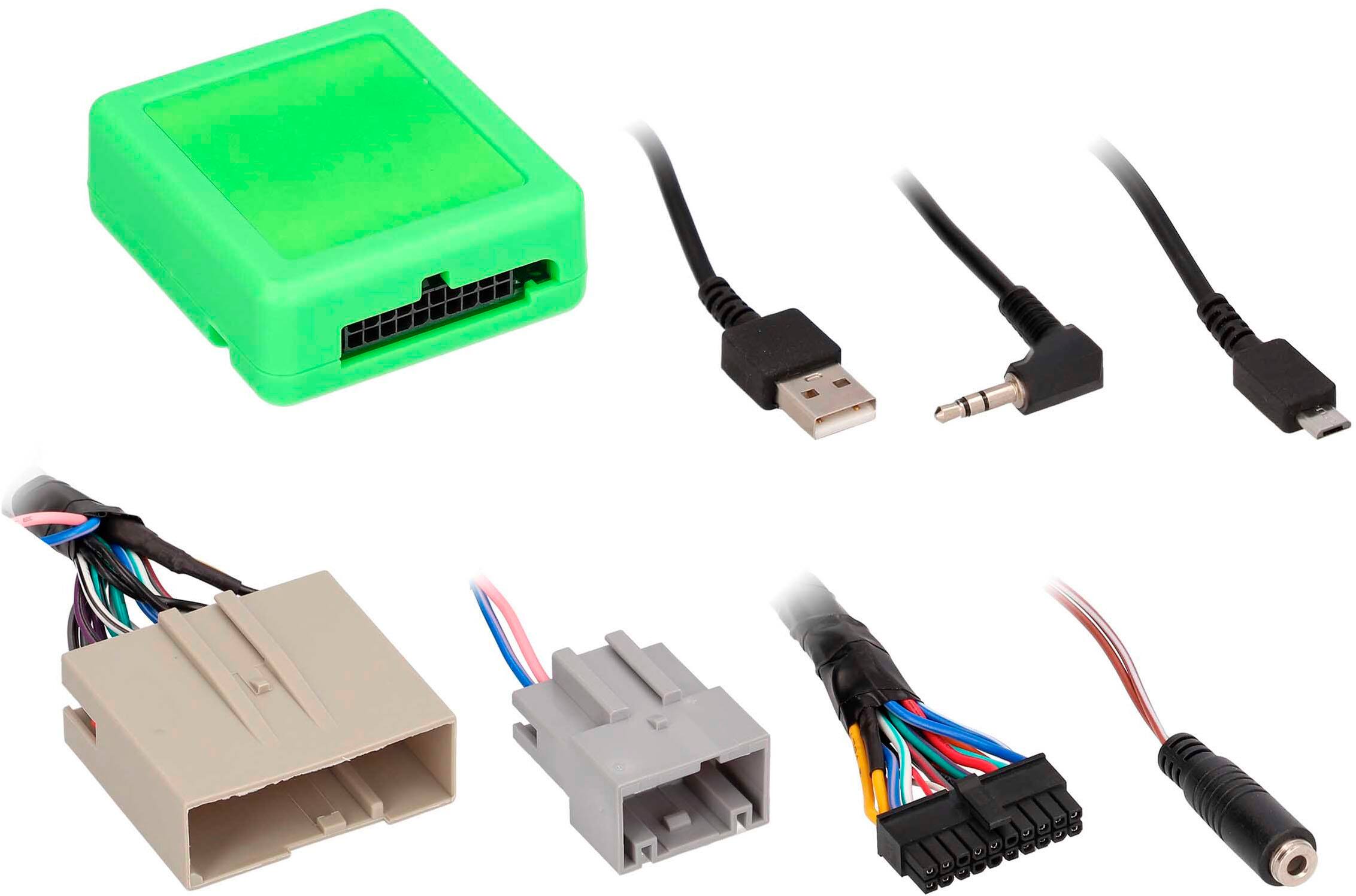 Angle. Metra - Steering Wheel Control Interface for Select Ford, Lincoln and Mercury Vehicles - Black.