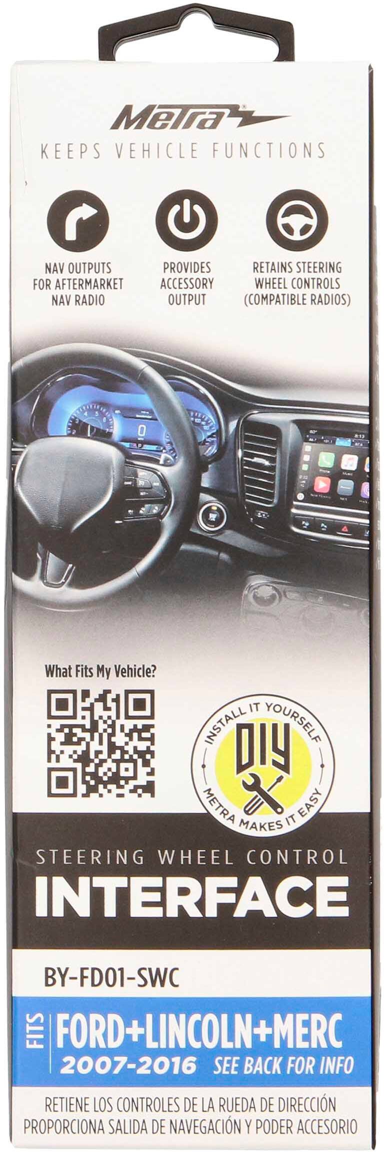 Alt View 15. Metra - Steering Wheel Control Interface for Select Ford, Lincoln and Mercury Vehicles - Black.