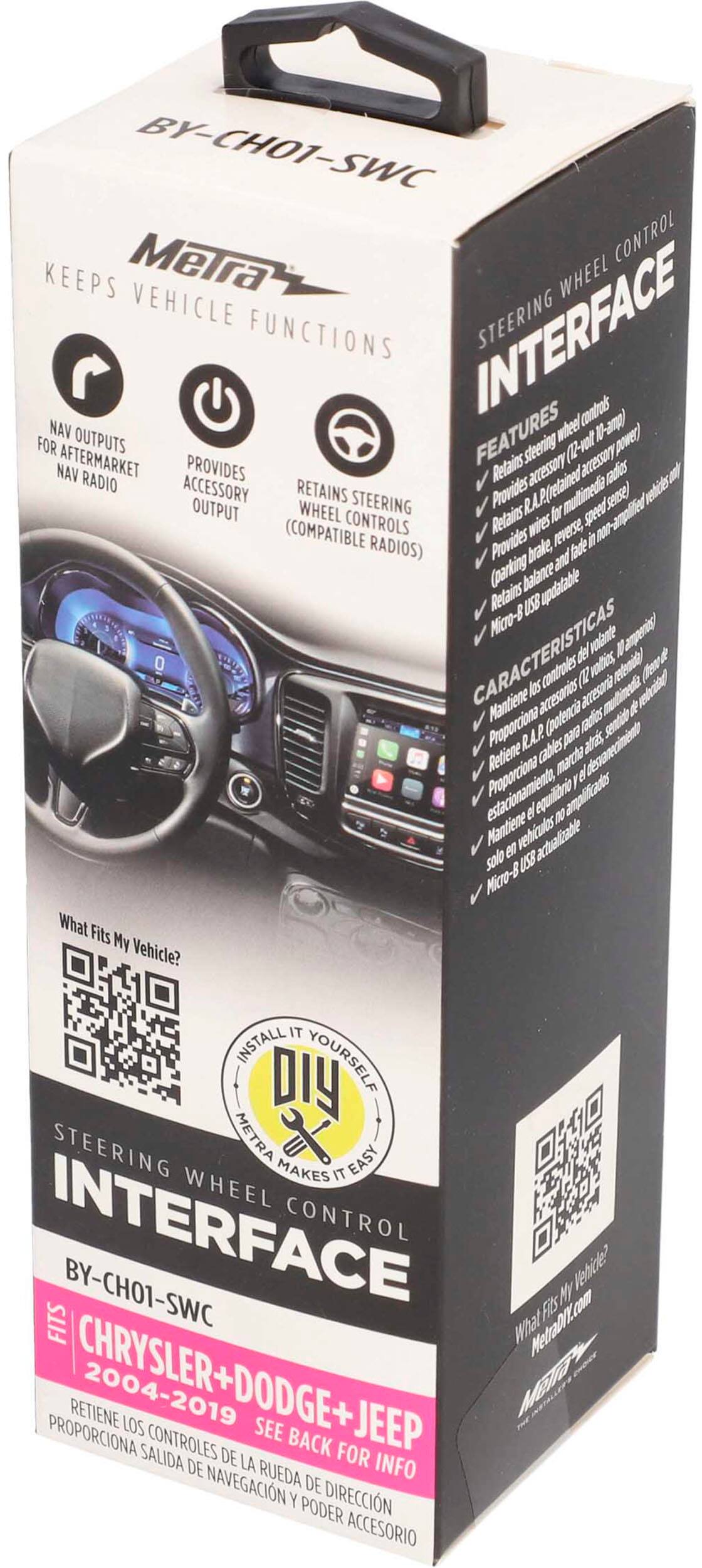 Alt View 14. Metra - Steering Wheel Control Interface for Select Chrysler, Dodge and Jeep Vehicles - Black.