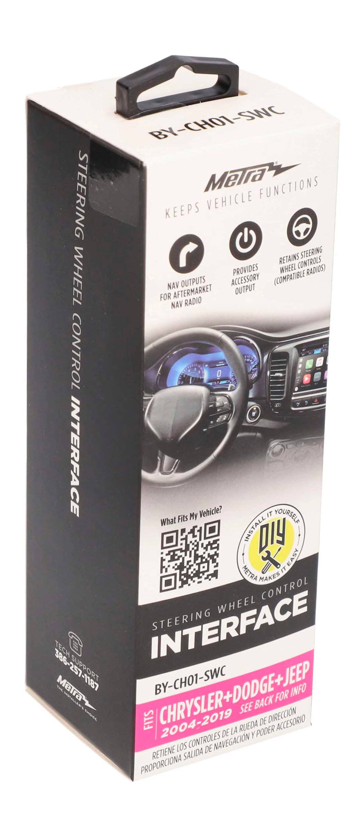 Alt View 15. Metra - Steering Wheel Control Interface for Select Chrysler, Dodge and Jeep Vehicles - Black.