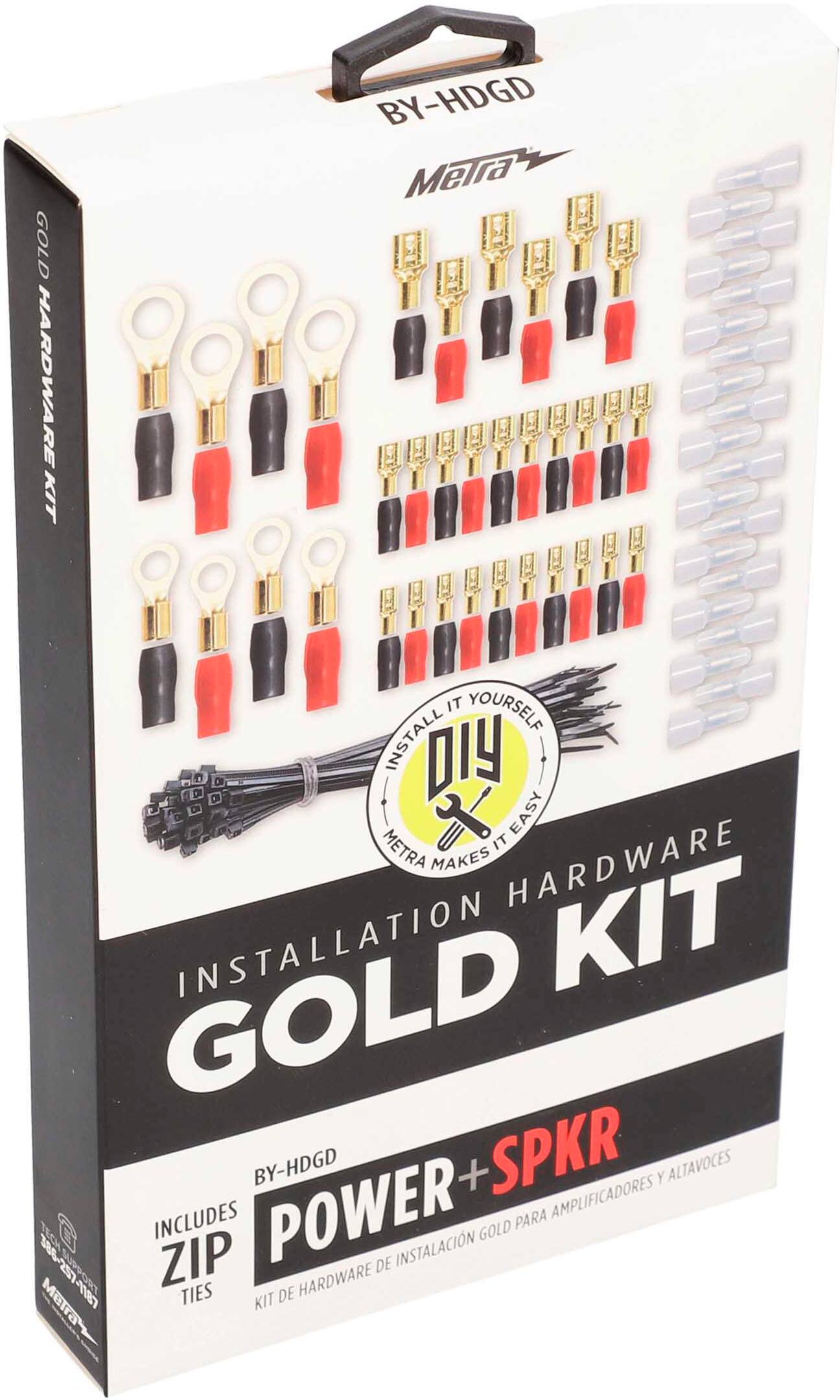 Alt View 13. Metra - Installation Hardware Kit - Gold.