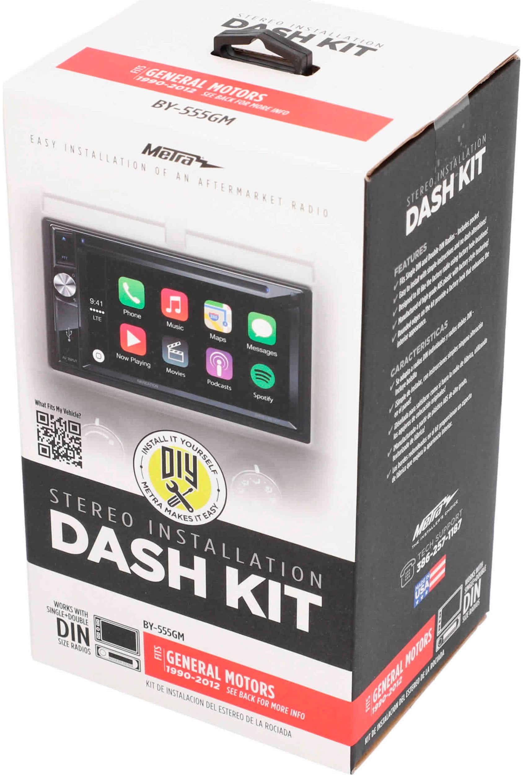 Alt View 15. Metra - Dash Kit for Select 1990-2012 GM, Isuzu and Suzuki Vehicles - Black.