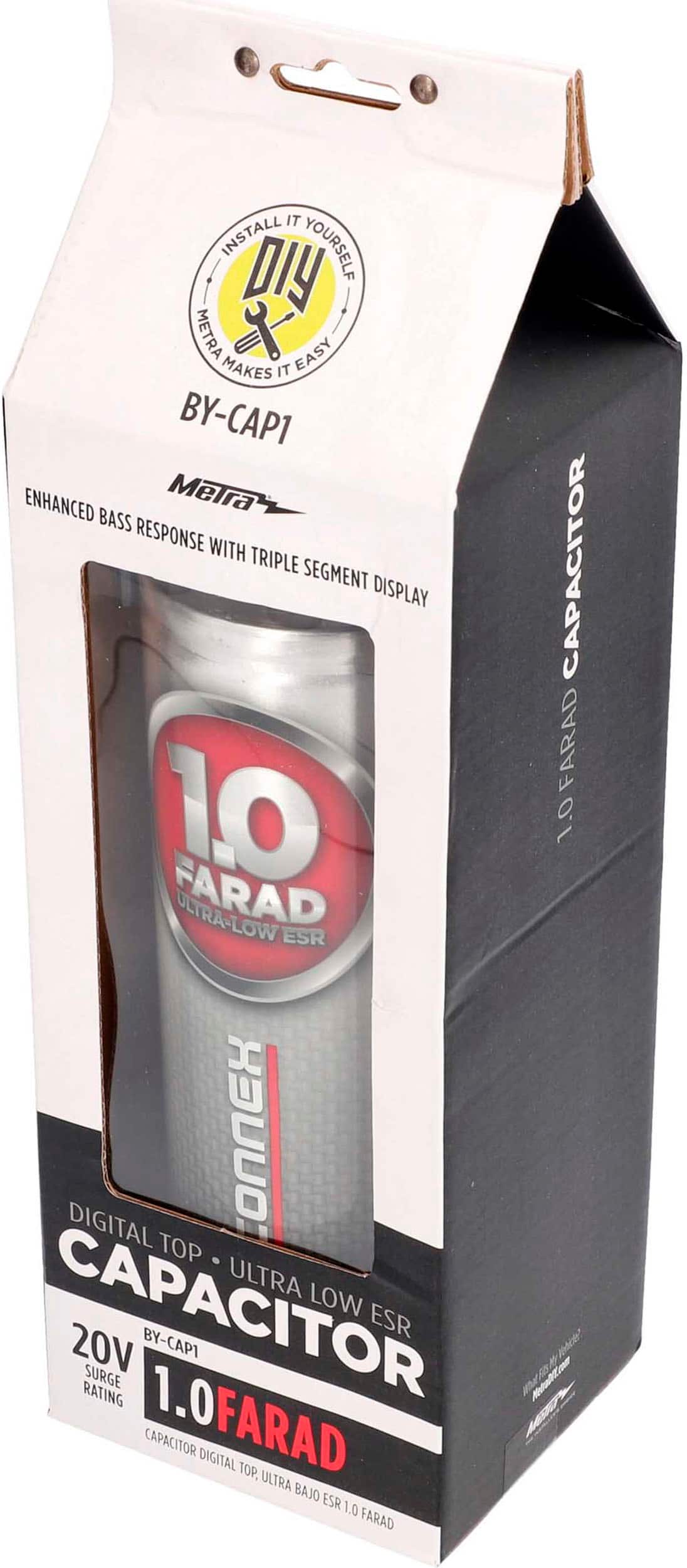 Alt View 17. Metra - One Farad Digital Capacitor - Silver.