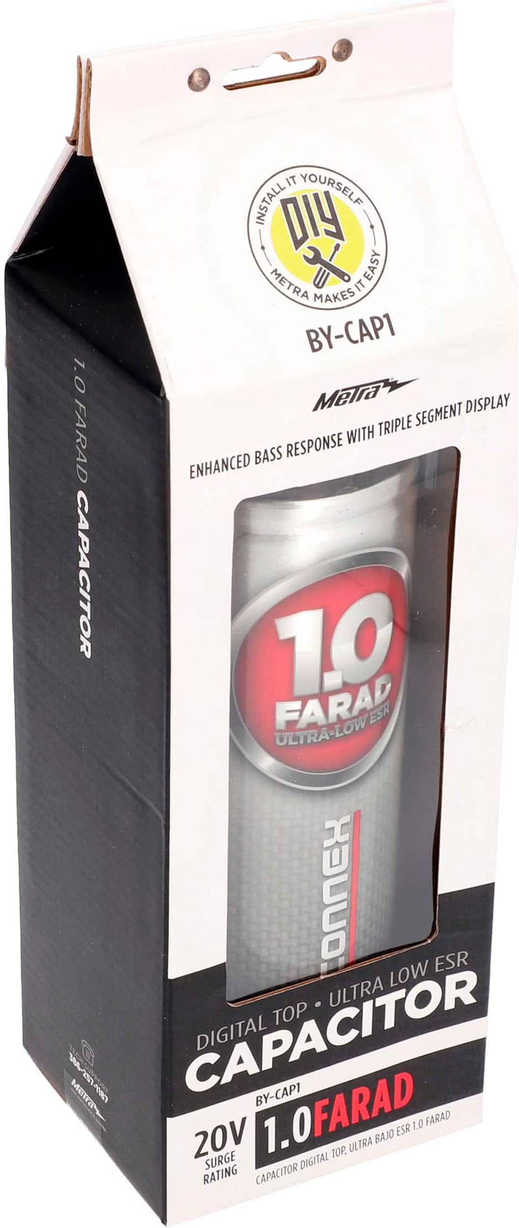 Alt View 18. Metra - One Farad Digital Capacitor - Silver.