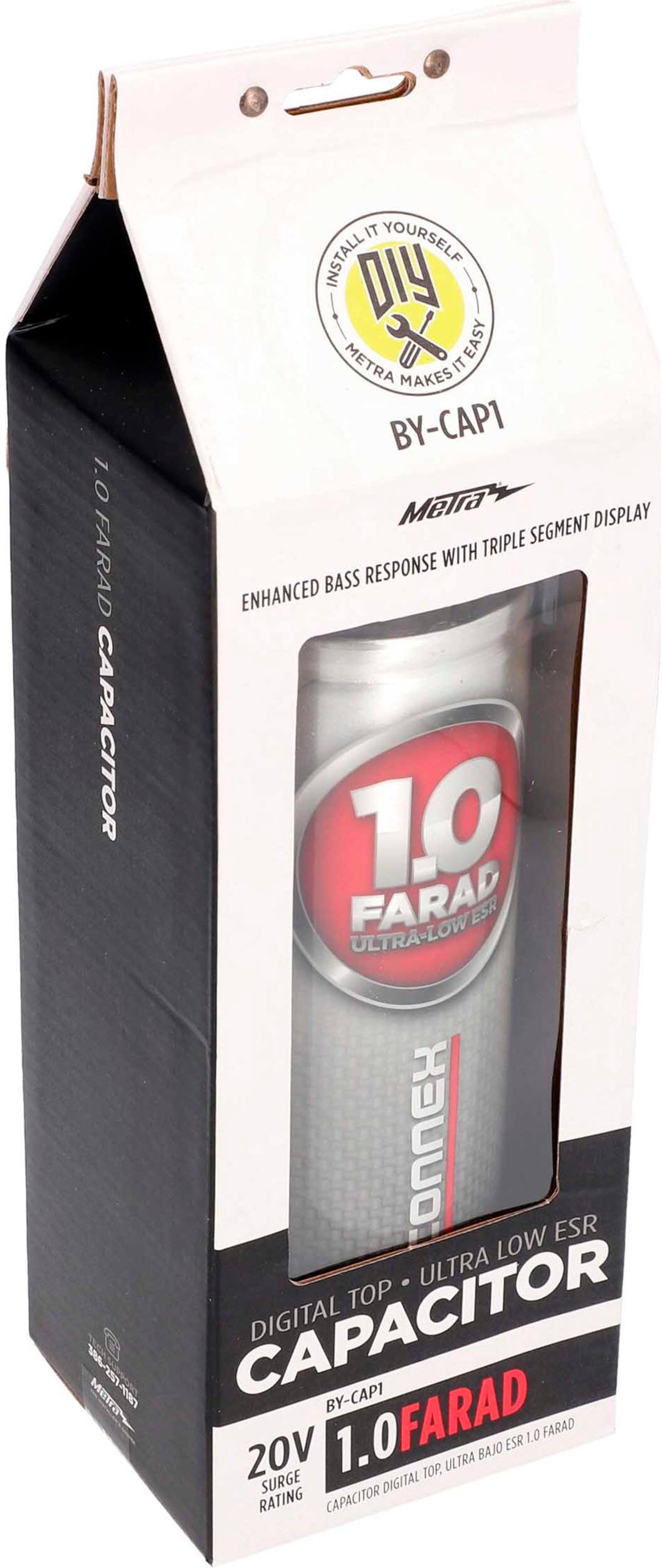 Alt View 18. Metra - One Farad Digital Capacitor - Silver.