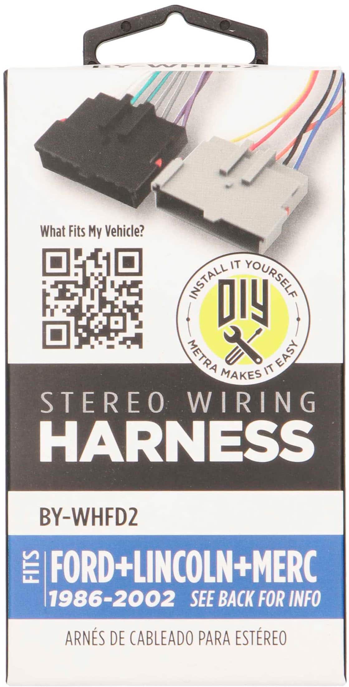 Alt View 14. Metra - Speaker Harness for Select 1986-2002 Ford, Lincoln, Mercury and Mazda Vehicles - Multi.