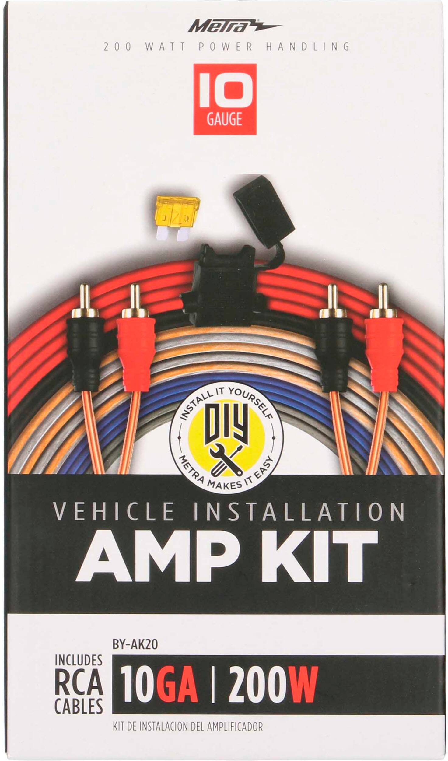 Alt View 13. Metra - 10 AWG Amp Kit - Multi.