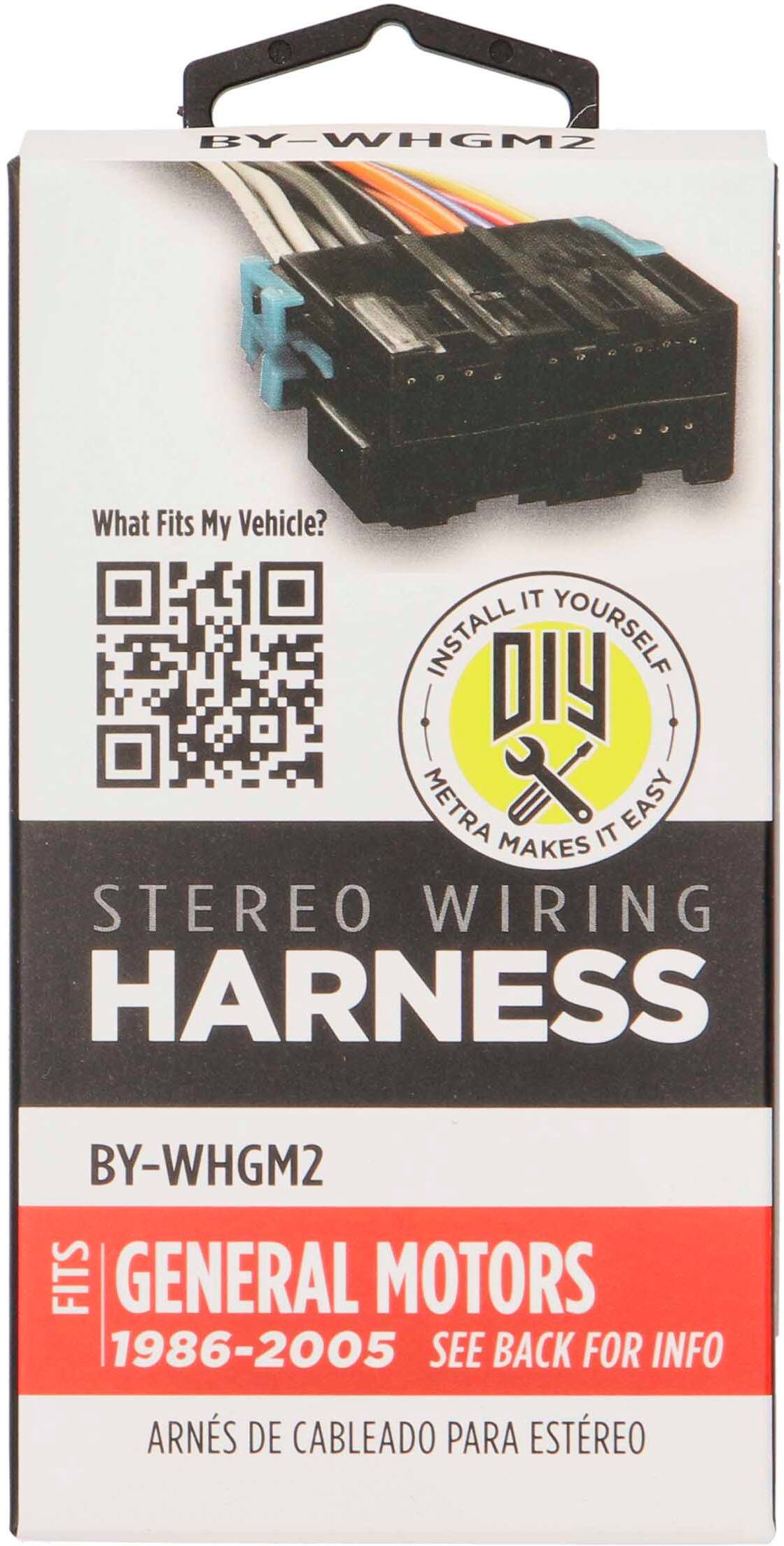 Alt View 13. Metra - Speaker Harness for Select 1986-2005 General Motors Vehicles - White.