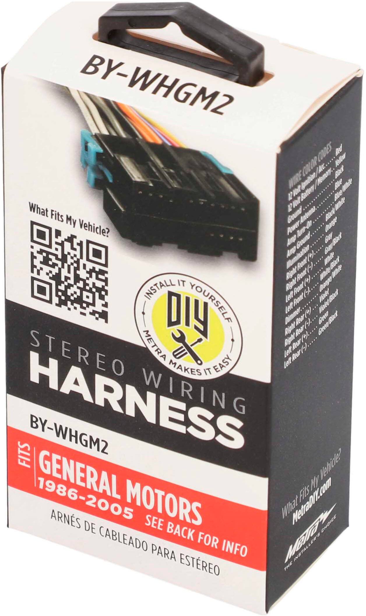 Alt View 14. Metra - Speaker Harness for Select 1986-2005 General Motors Vehicles - White.