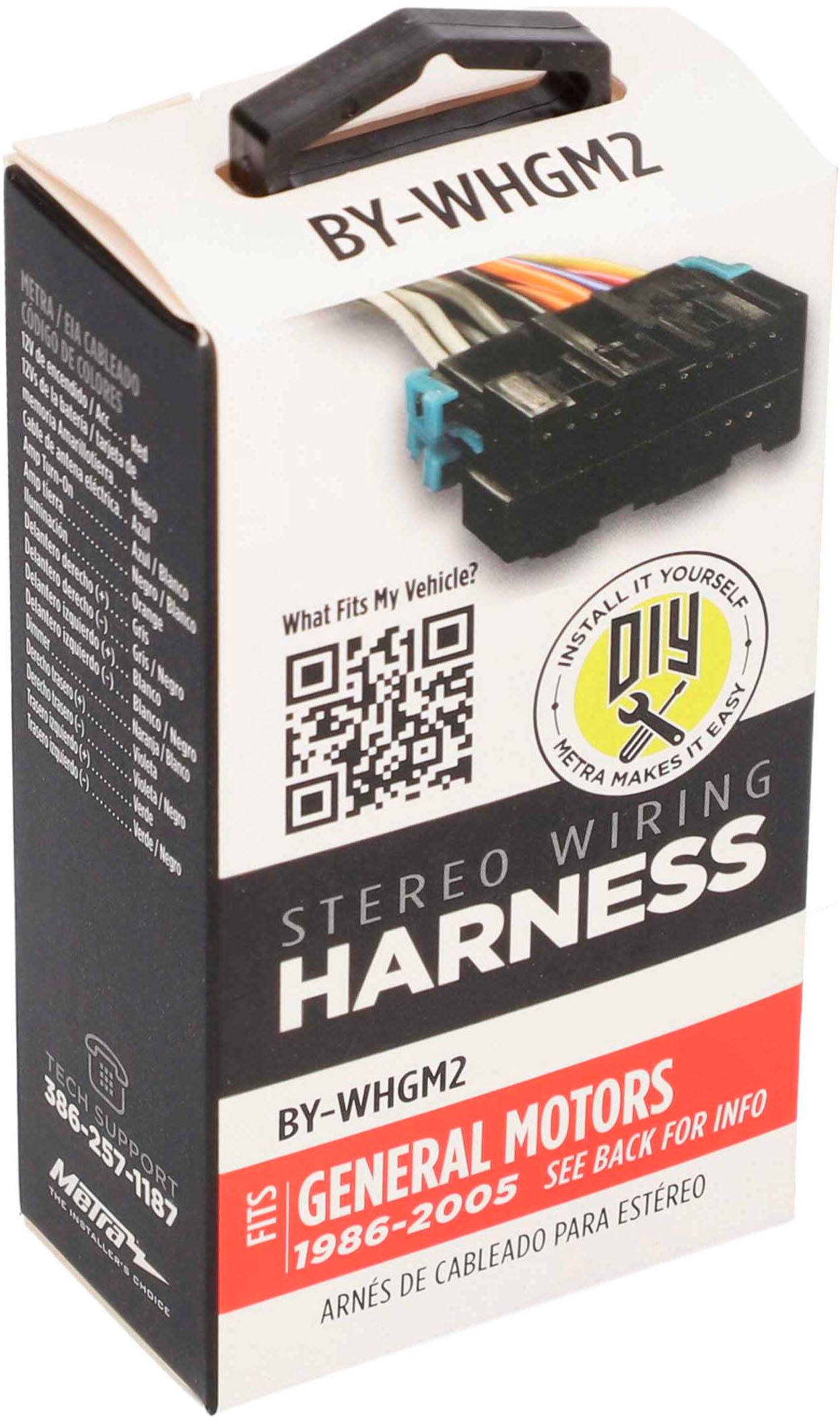 Alt View 15. Metra - Speaker Harness for Select 1986-2005 General Motors Vehicles - White.