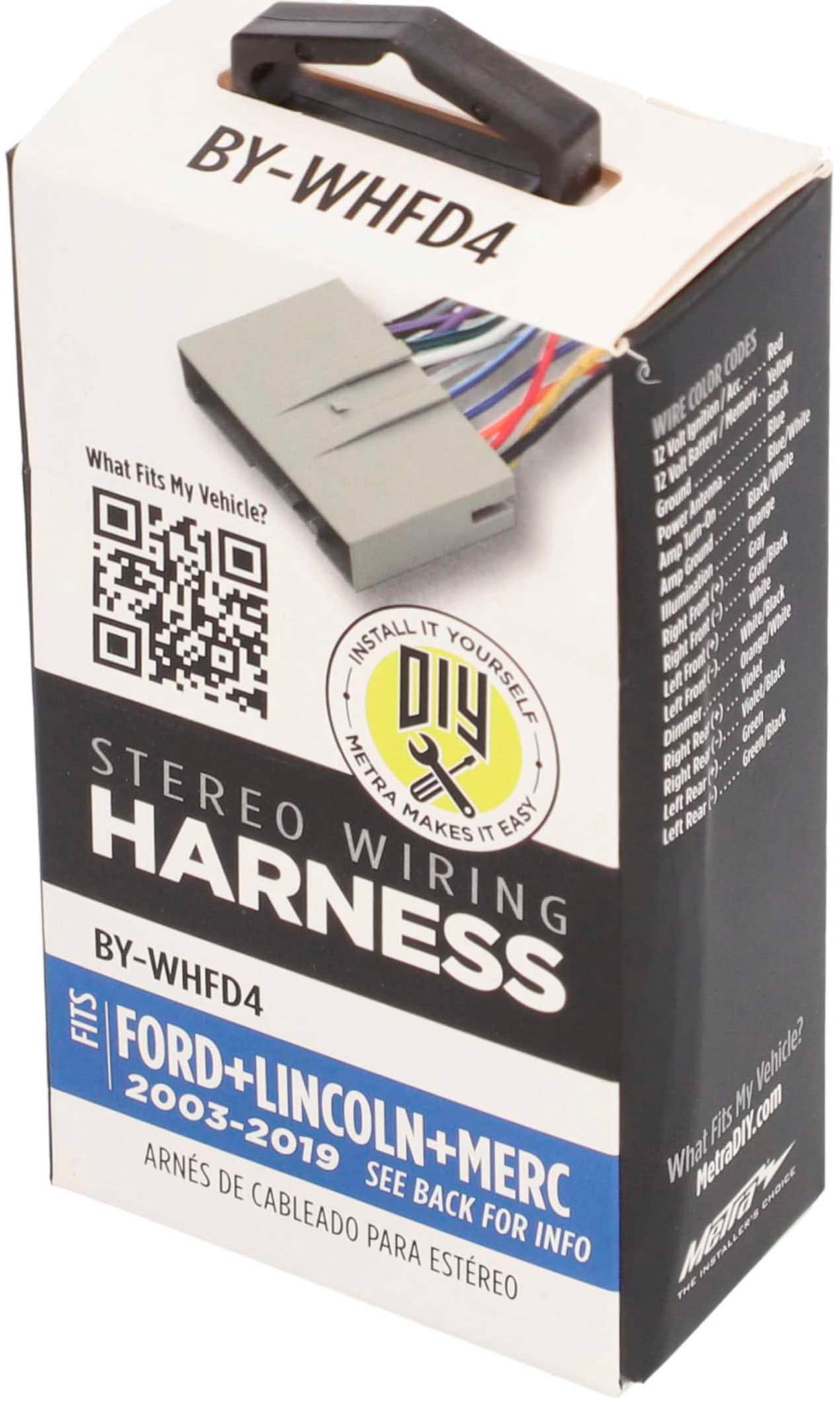 Alt View 12. Metra - Speaker Harness for Select 2003 and Later Ford, Lincoln, and Mercury Vehicles - Multi.