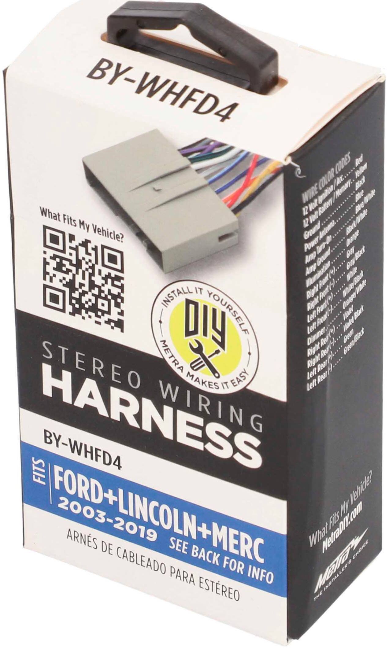 Alt View 12. Metra - Speaker Harness for Select 2003 and Later Ford, Lincoln, and Mercury Vehicles - Multi.