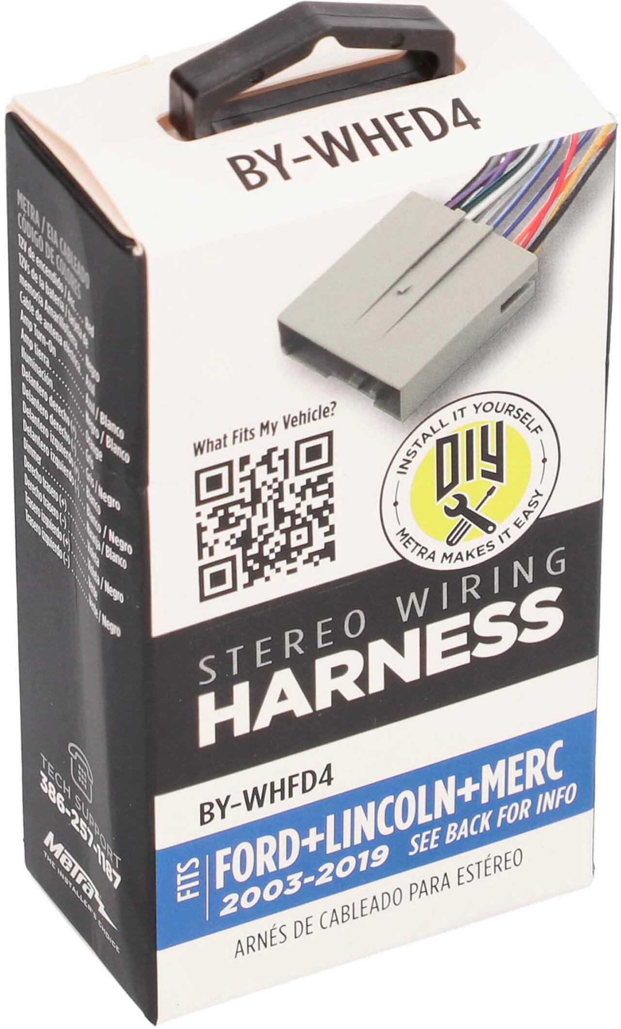 Alt View 13. Metra - Speaker Harness for Select 2003 and Later Ford, Lincoln, and Mercury Vehicles - Multi.