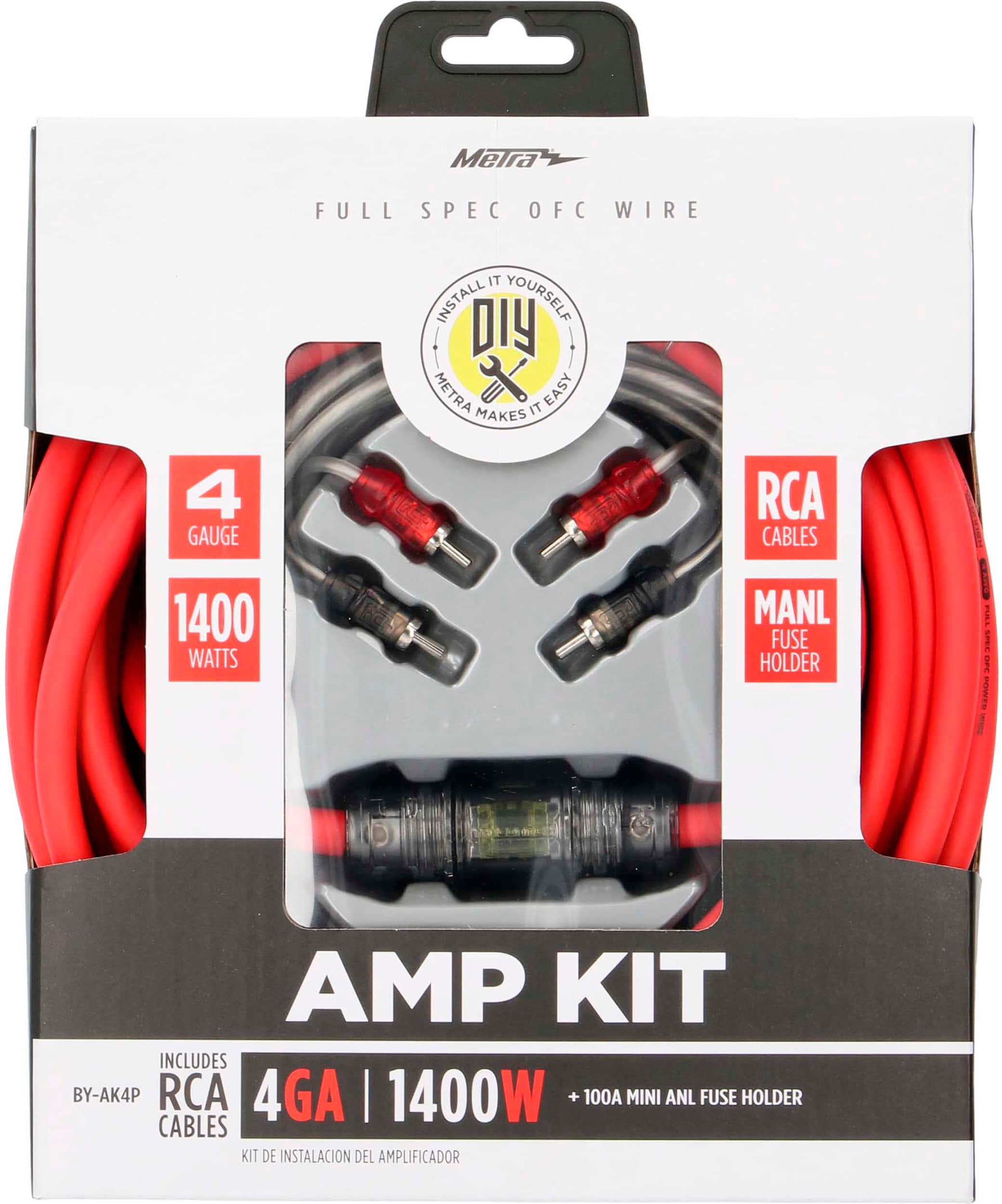 Alt View 13. Metra - 4 AWG Complete Amp Kit - Multi.