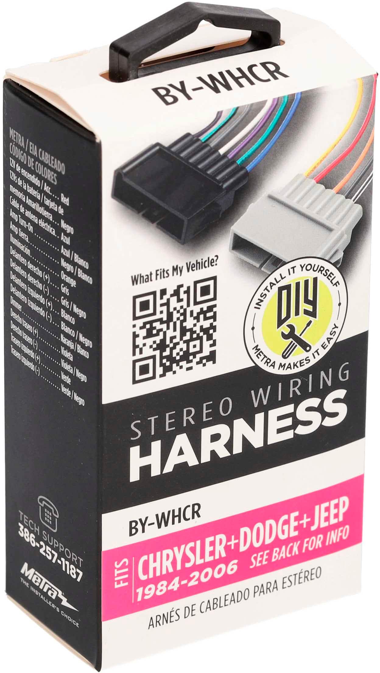 Alt View 15. Metra - Speaker Harness for Select 1984-2005 Chrysler, Dodge, Jeep and Plymouth Vehicles - Multi.