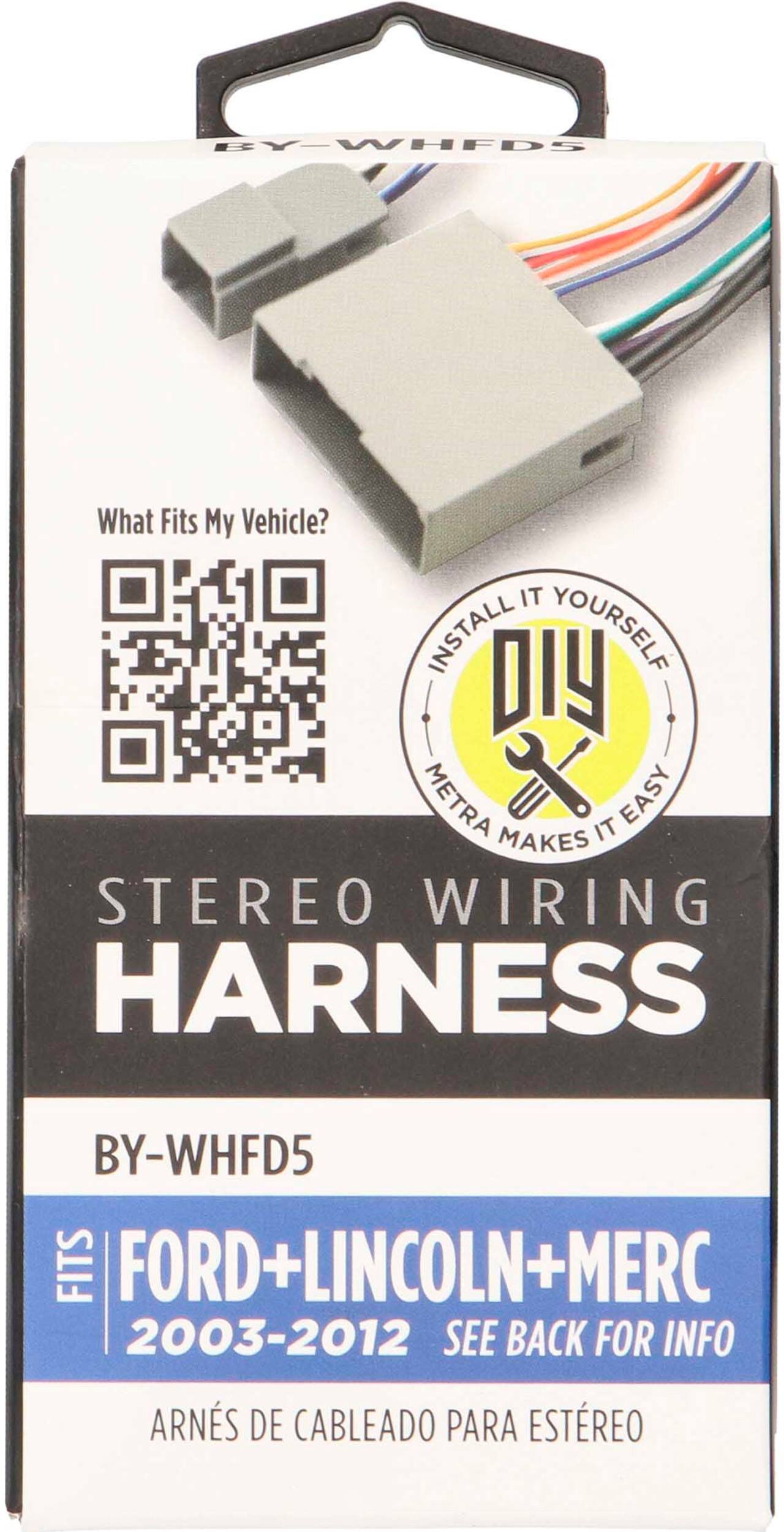 Alt View 13. Metra - Speaker Harness for Select 2003-2012 Ford Lincoln Mercury Vehicles - Multi.