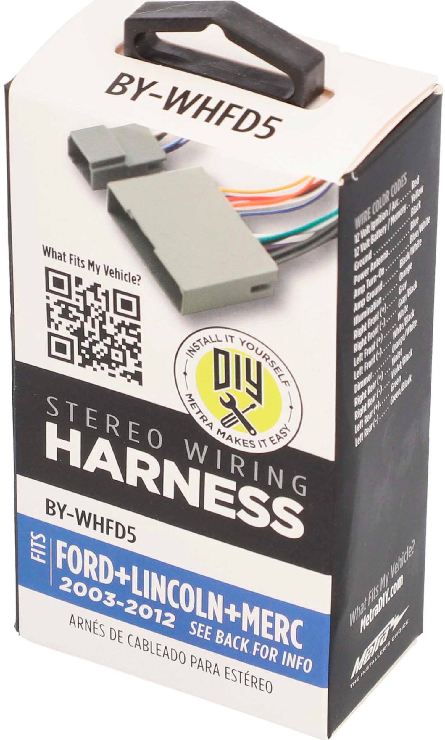 Alt View 14. Metra - Speaker Harness for Select 2003-2012 Ford Lincoln Mercury Vehicles - Multi.
