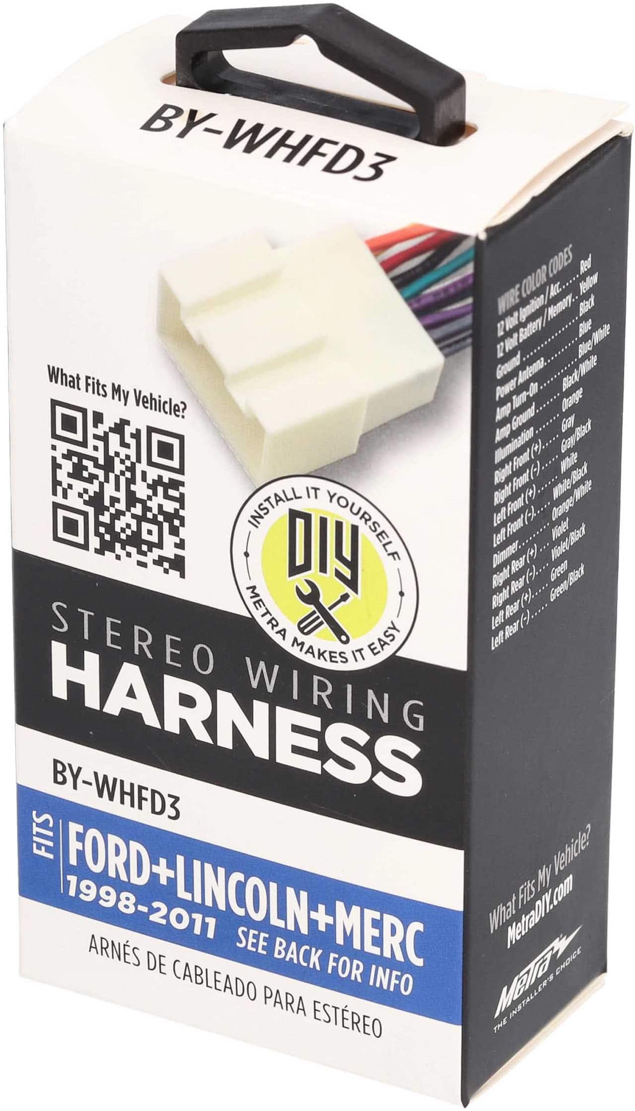 Alt View 13. Metra - Speaker Harness for Select 1998-2011 Ford, Lincoln, Mercury and Mazda Vehicles - Multi.