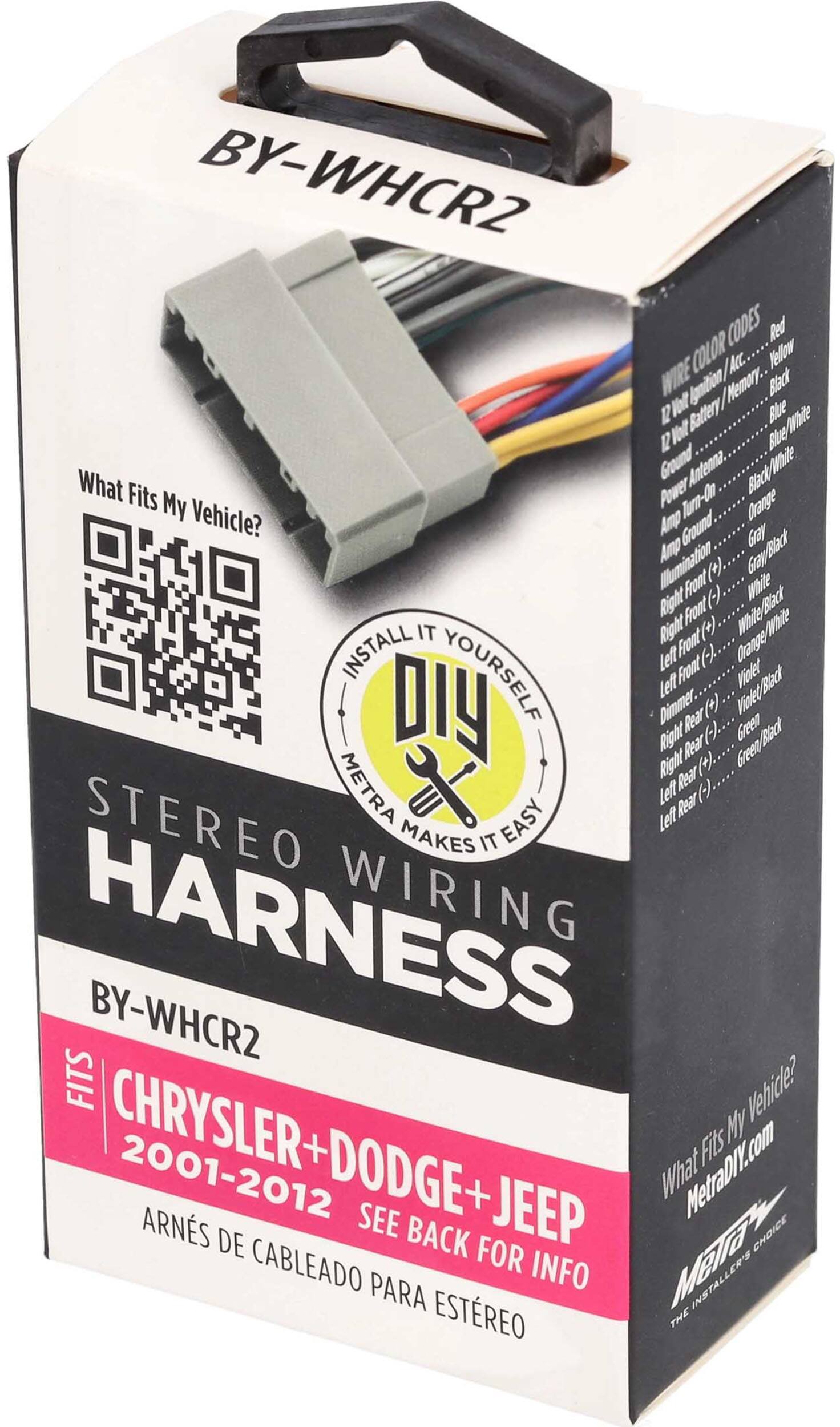 Alt View 12. Metra - Speaker Harness for Select 2001-2012 Chrysler, Dodge and Jeep Vehicles - Multi.