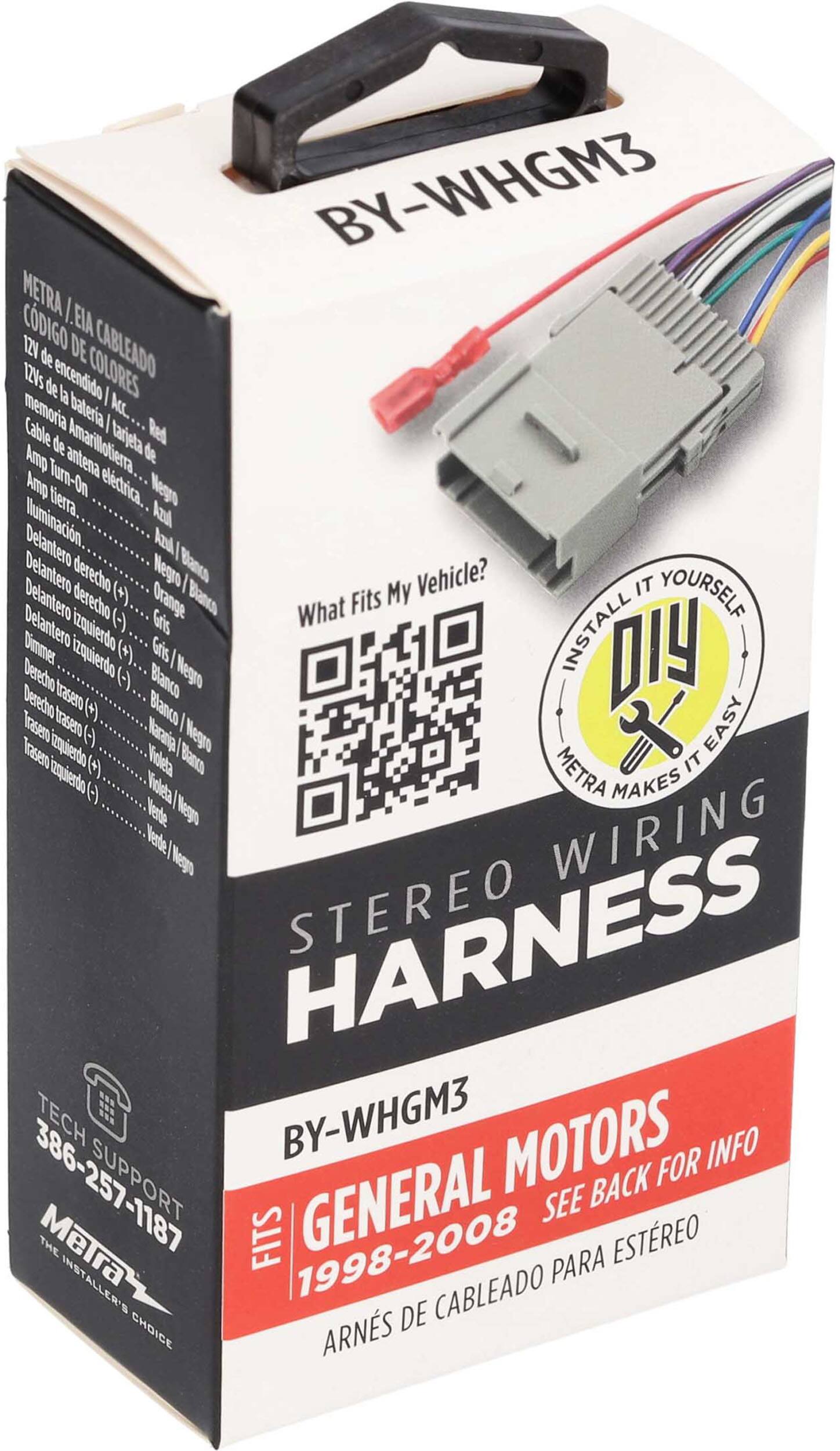 Alt View 13. Metra - Speaker Harness for Select 1998-2008 GM, Kia, Toyota and Hyundai Vehicles - Multi.