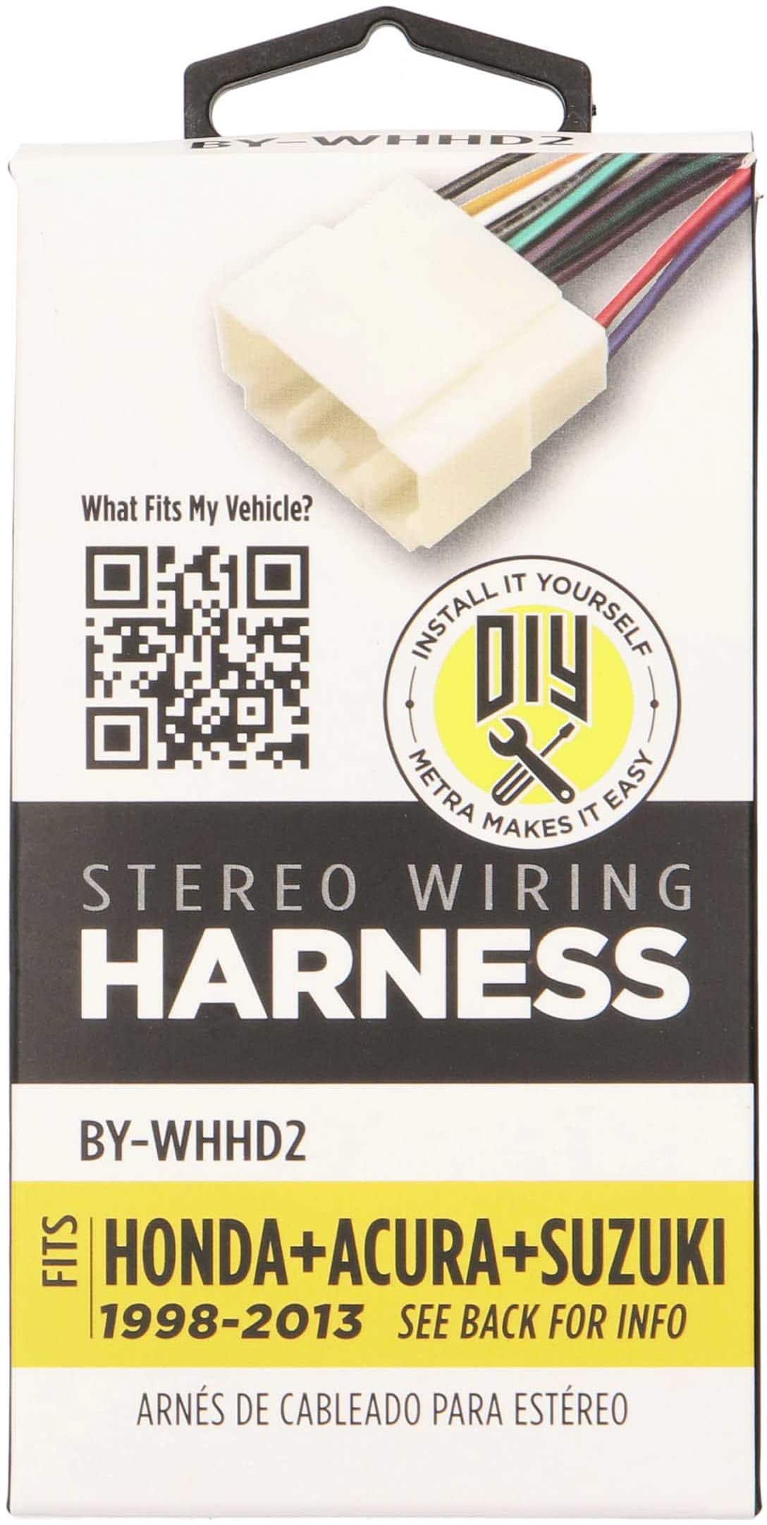 Alt View 12. Metra - Speaker Harness for Select 1998-2013 Honda and Acura Vehicles - Black.