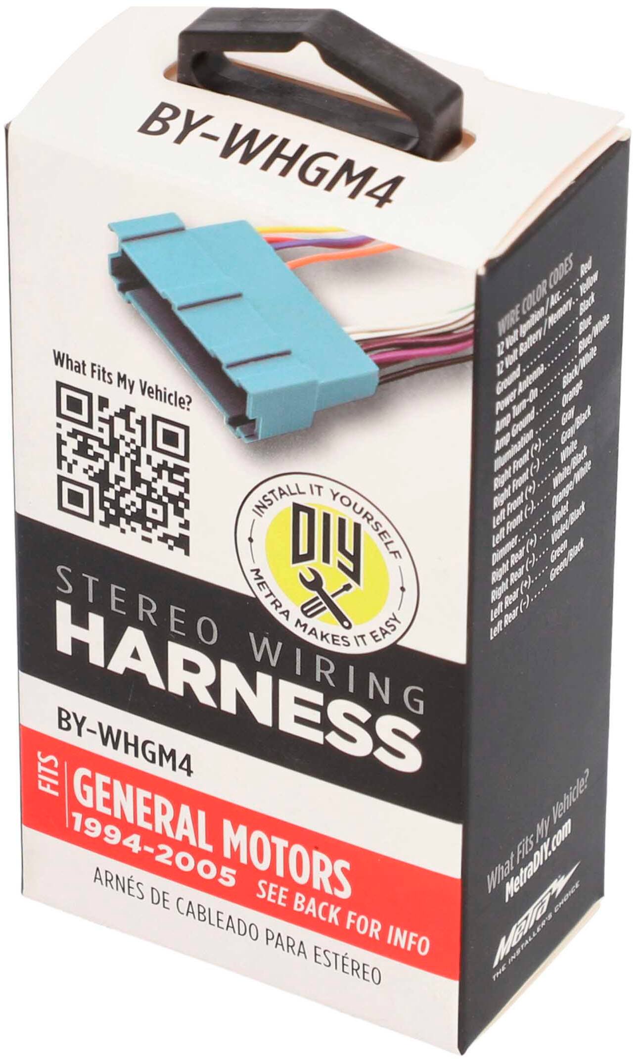 Alt View 14. Metra - Speaker Harness for Select 1994-2005 General Motors Vehicles - Black.