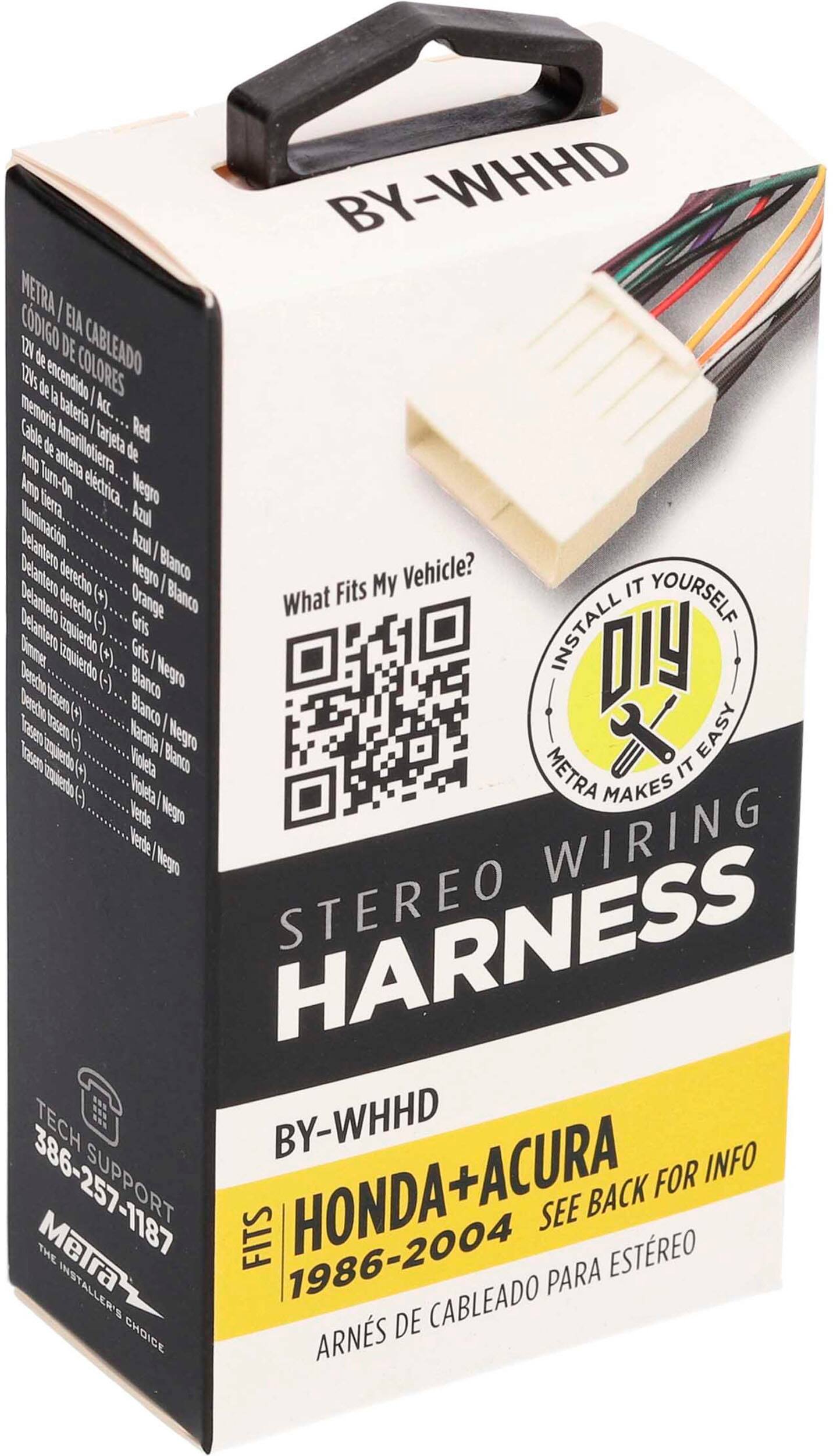 Alt View 15. Metra - Speaker Harness for Select 1986-1998 Honda and Acura Vehicles - Multi.