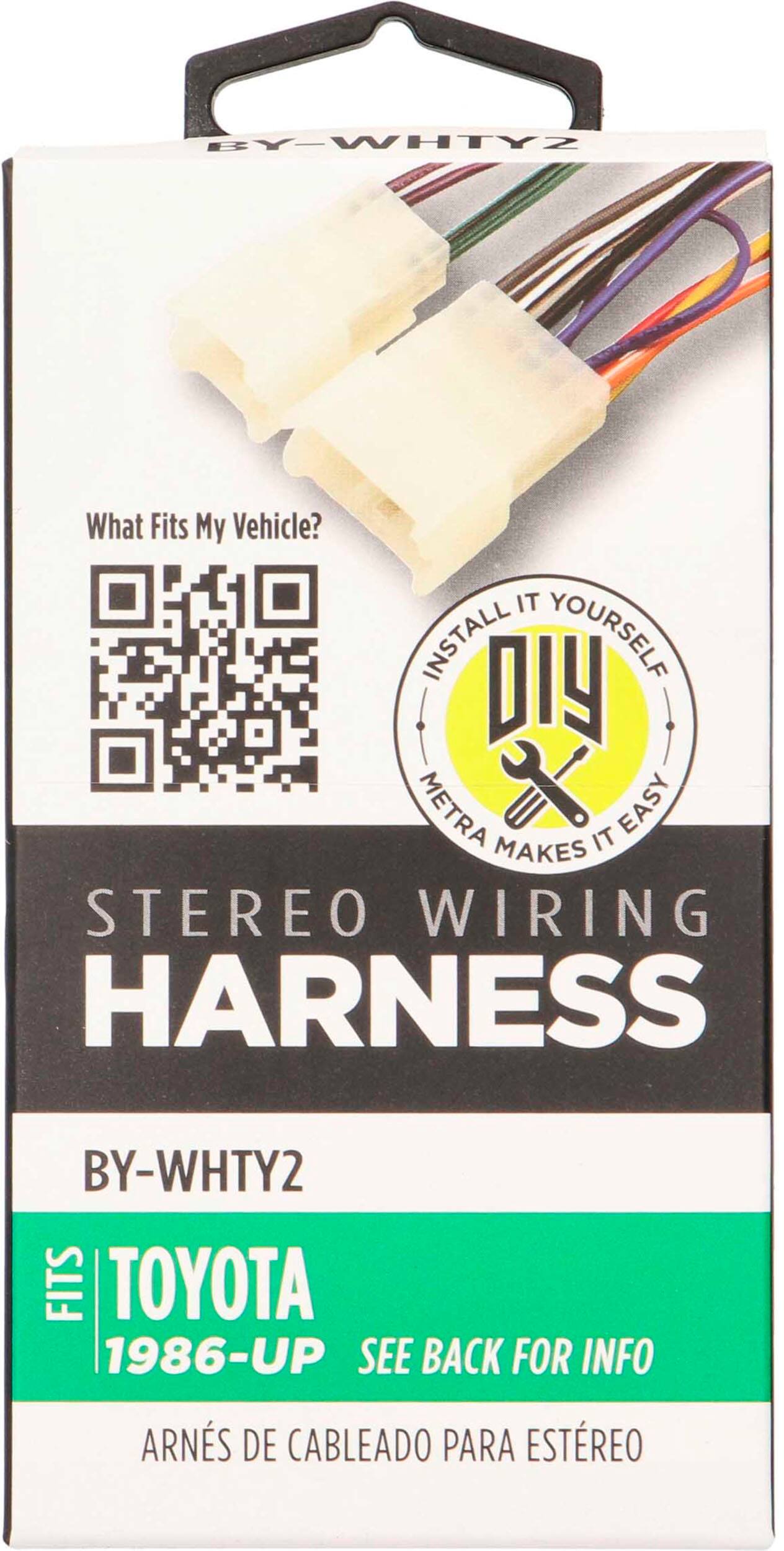 Alt View 13. Metra - Speaker Harness for Most 1987 or Later Toyota, Scion and Subaru Vehicles - White.