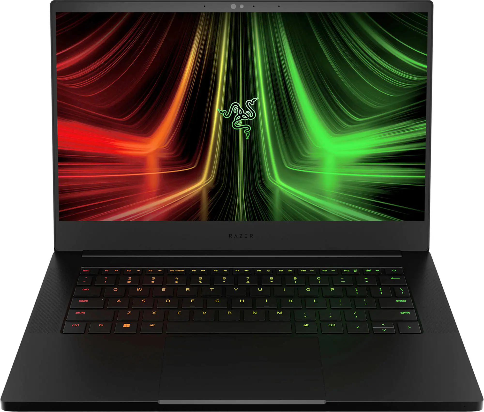 Front. Razer - Blade 14- 14" Gaming Laptop- QHD 165Hz- AMD Ryzen 9 6900HX- NVIDIA GeForce RTX 3070 Ti- 16GB RAM- 1TB SSD - Black.