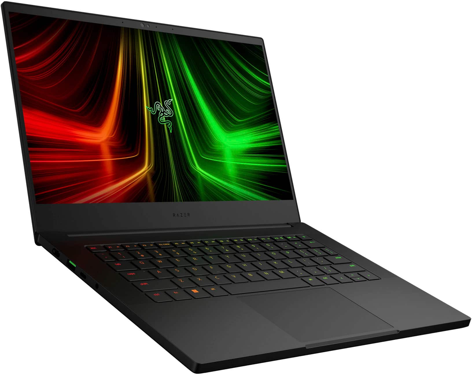 Left. Razer - Blade 14- 14" Gaming Laptop- QHD 165Hz- AMD Ryzen 9 6900HX- NVIDIA GeForce RTX 3070 Ti- 16GB RAM- 1TB SSD - Black.