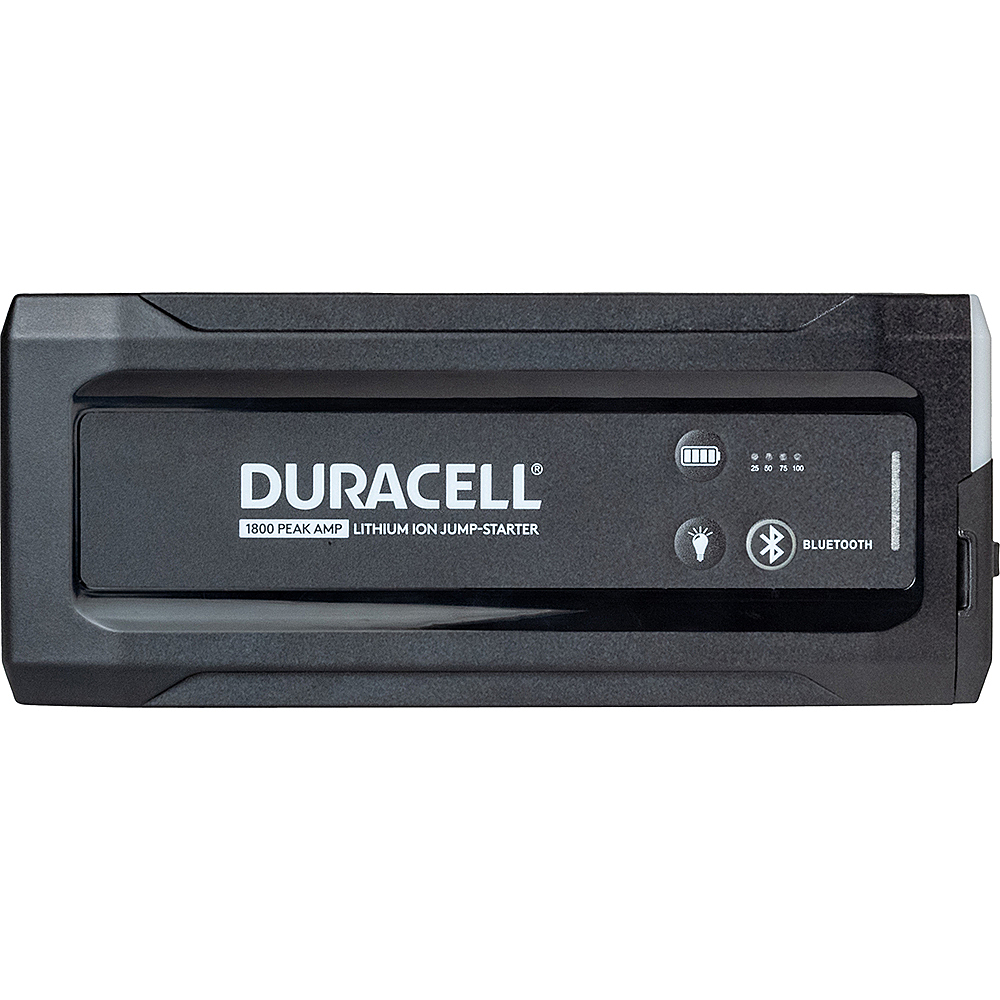 Best Buy: Duracell Bluetooth Enabled Lithium-Ion 1800A Portable Jump  Starter with USB Power Bank and Flashlight Black DRLJS180B
