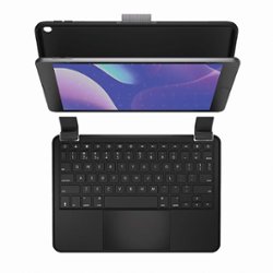 Brydge - 10.2 MAX+ Keyboard Case with Trackpad for Apple iPad (9th, 8th & 7th Gen) - Black - Front_Zoom