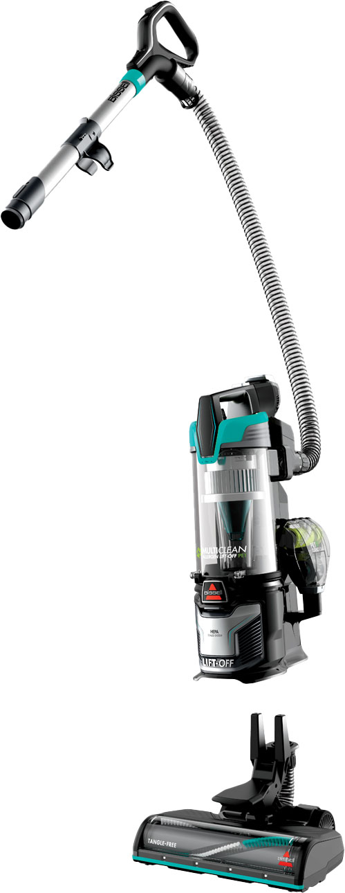  BISSELL 2998 MultiClean Allergen Lift-Off Pet Vacuum with HEPA  Filter Sealed System, Lift-Off Portable Pod, LED Headlights, Specialized  Pet Tools, Easy Empty,Blue/ Black