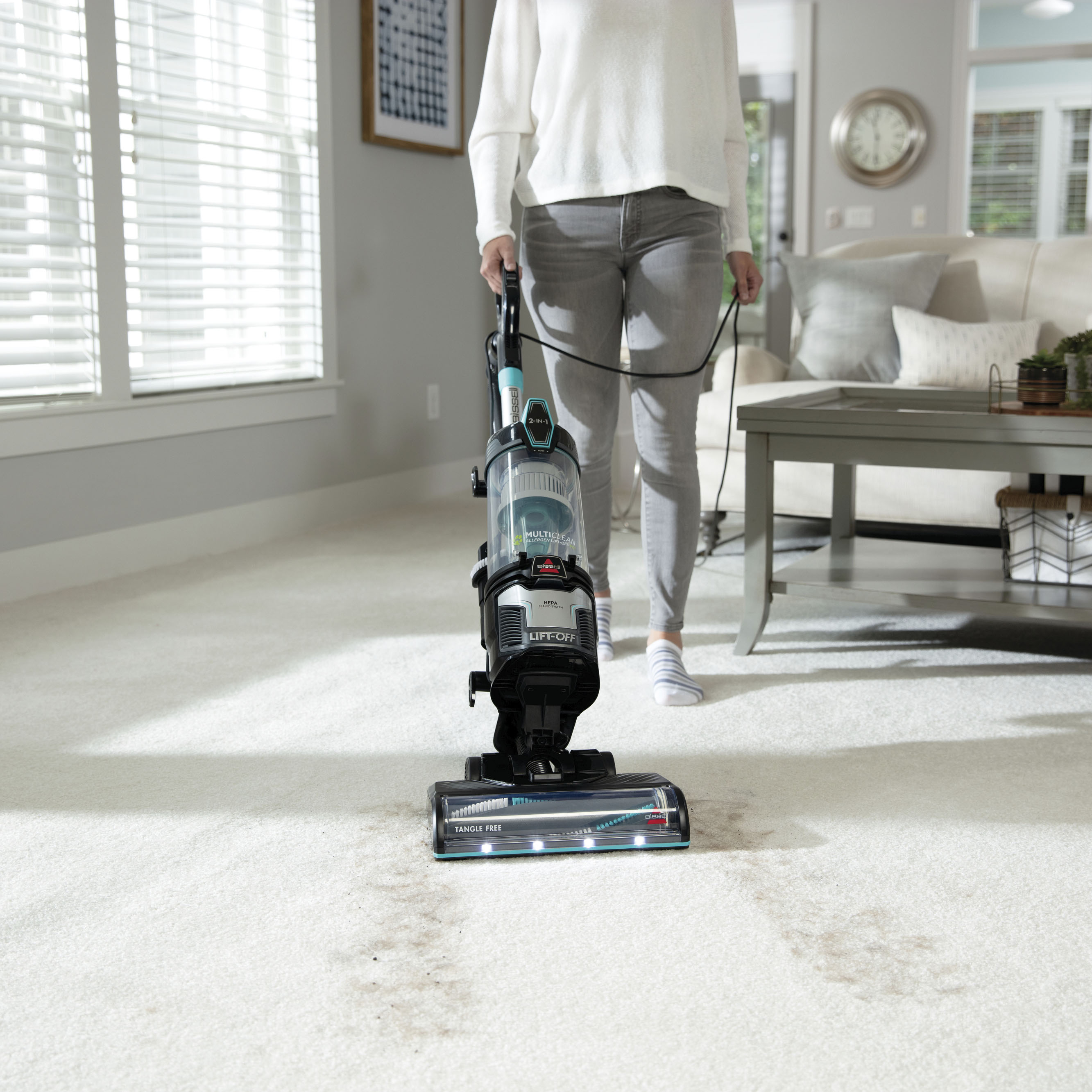 BISSELL 2998 MultiClean Allergen Lift-Off Pet Vacuum with HEPA Filter  Sealed System, Lift-Off Portable Pod, LED Headlights, Specialized Pet  Tools