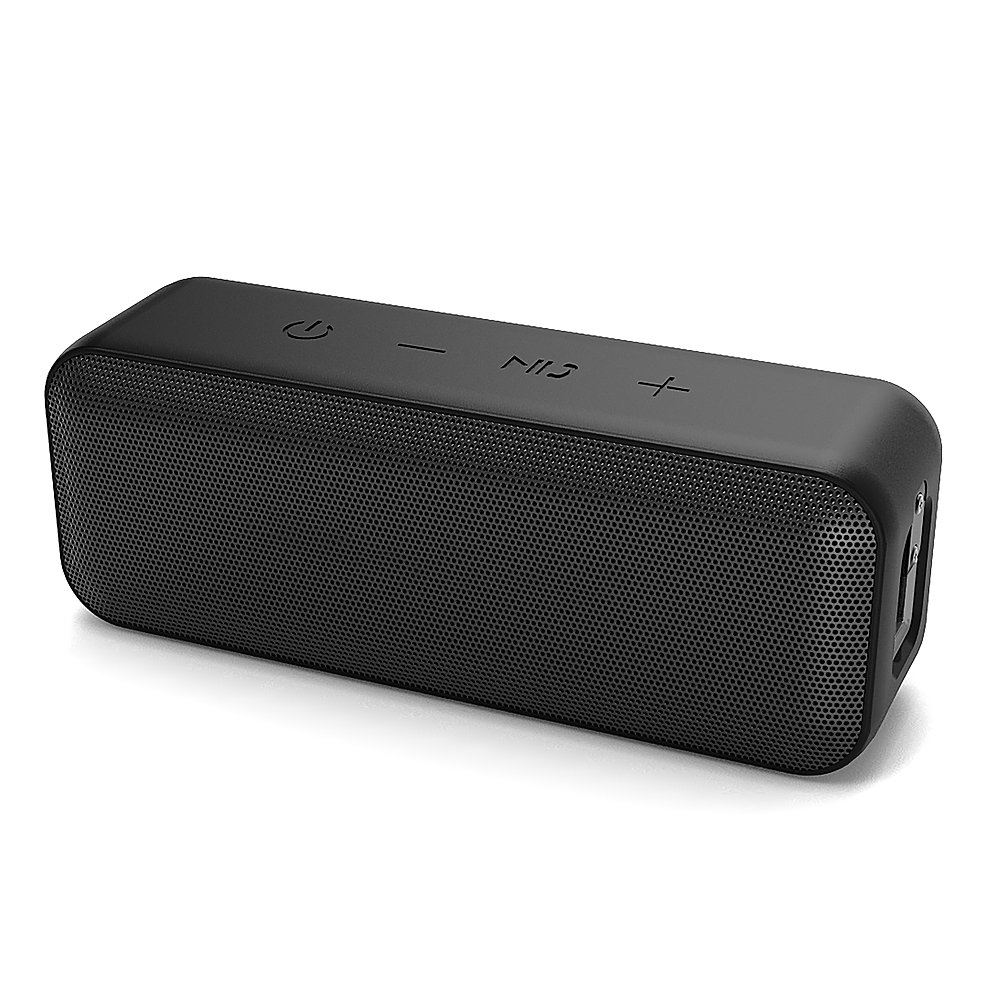 Left View: QFX - RECHARGEABLE BLUETOOTH WIRELESS TWS SPEAKER - Black