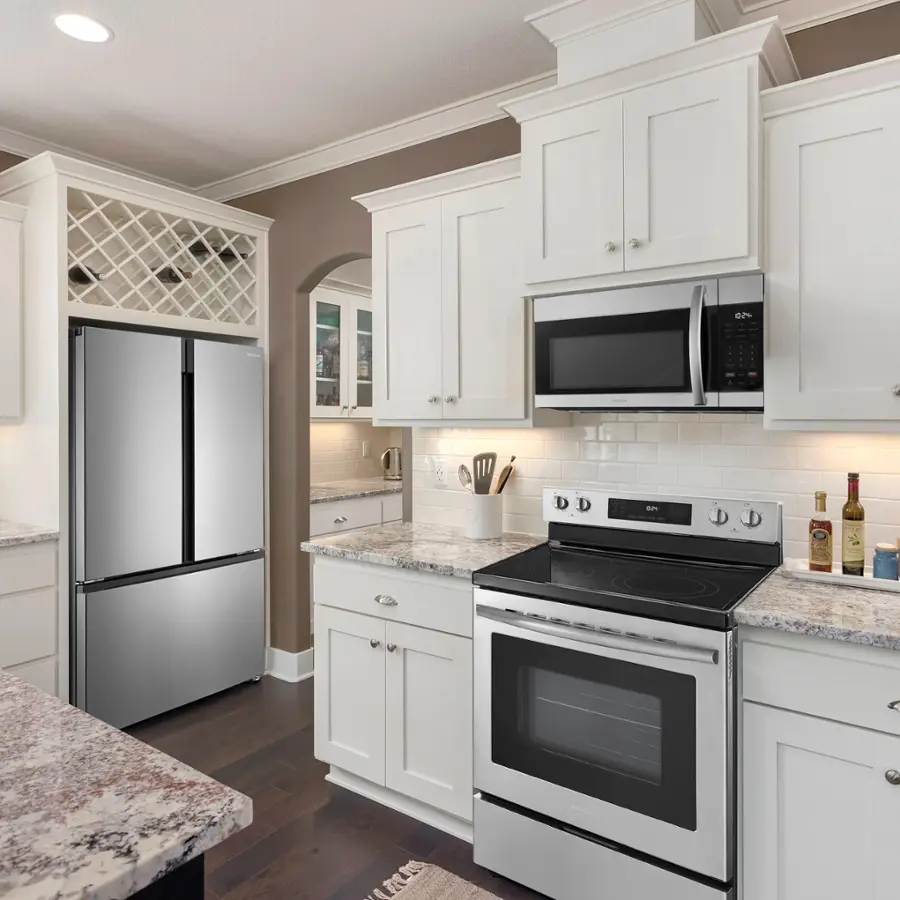 Alt View 14. Insignia™ - 1.7 Cu. Ft. Over-the-Range Microwave - Stainless Steel.