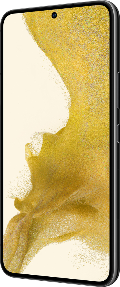 Left View: Samsung - Geek Squad Certified Refurbished Galaxy S22 256GB (Unlocked) - Phantom Black