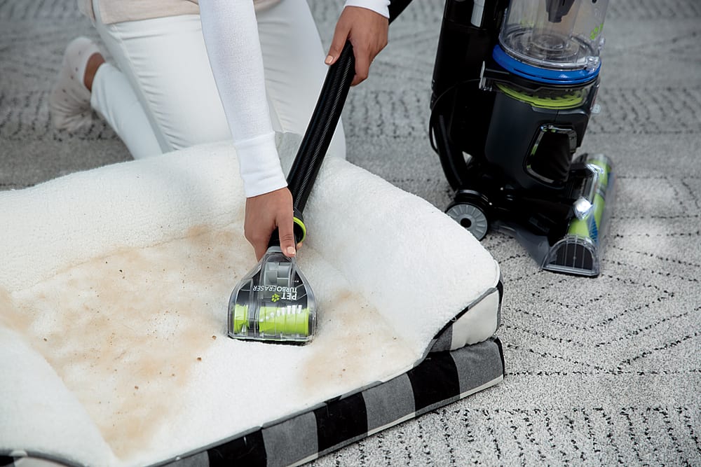 Alt View 17. BISSELL - Pet Hair Eraser Turbo Rewind Upright Vacuum - Cobalt Blue and Electric Green.