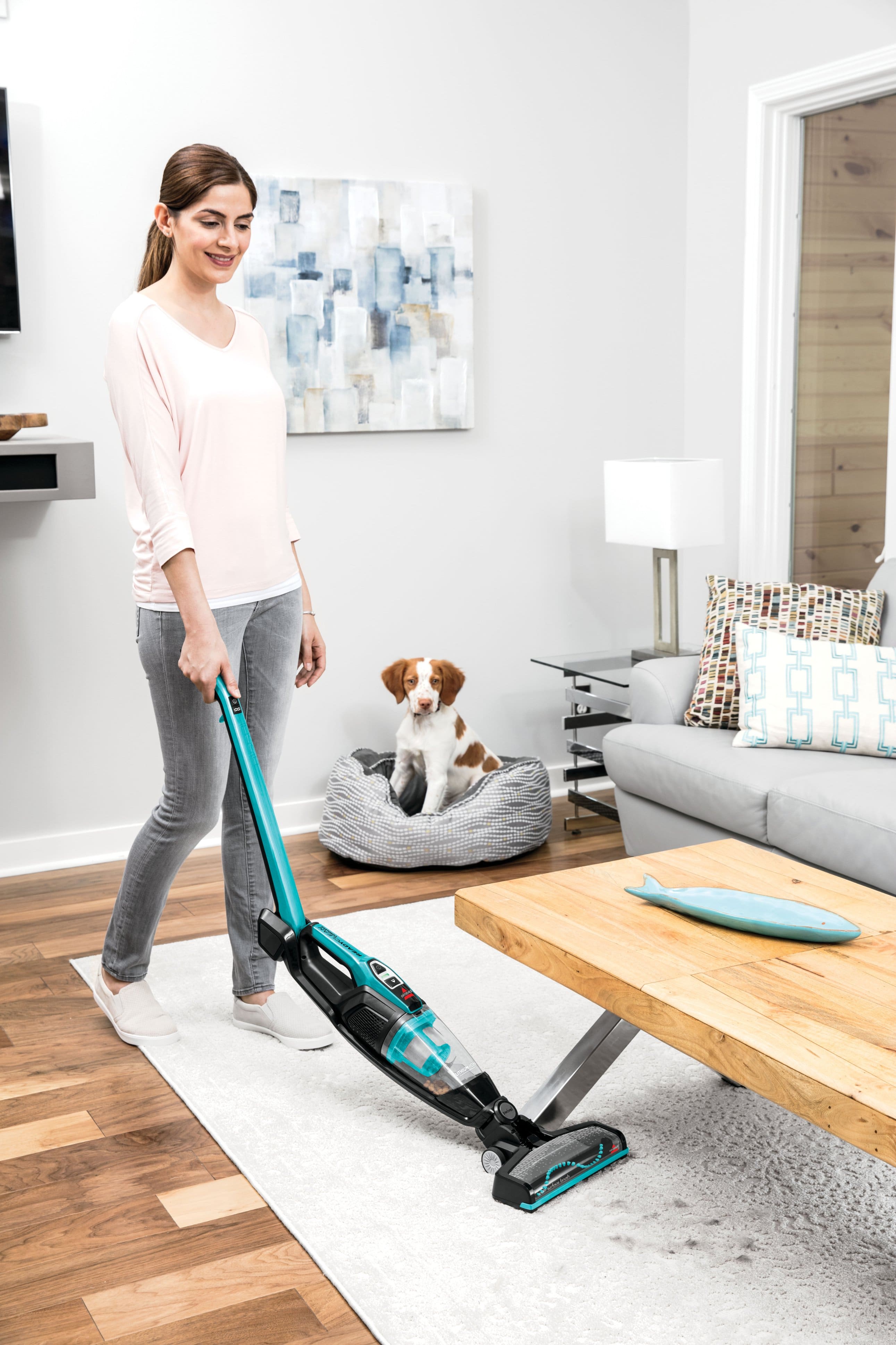 Alt View 11. BISSELL - ReadyClean Cordless 10.8V Upright Stick Vacuum - Electric Blue.