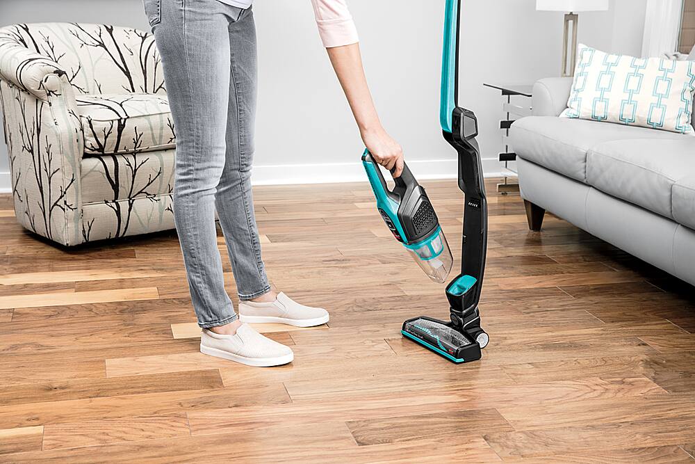 Alt View 14. BISSELL - ReadyClean Cordless 10.8V Upright Stick Vacuum - Electric Blue.