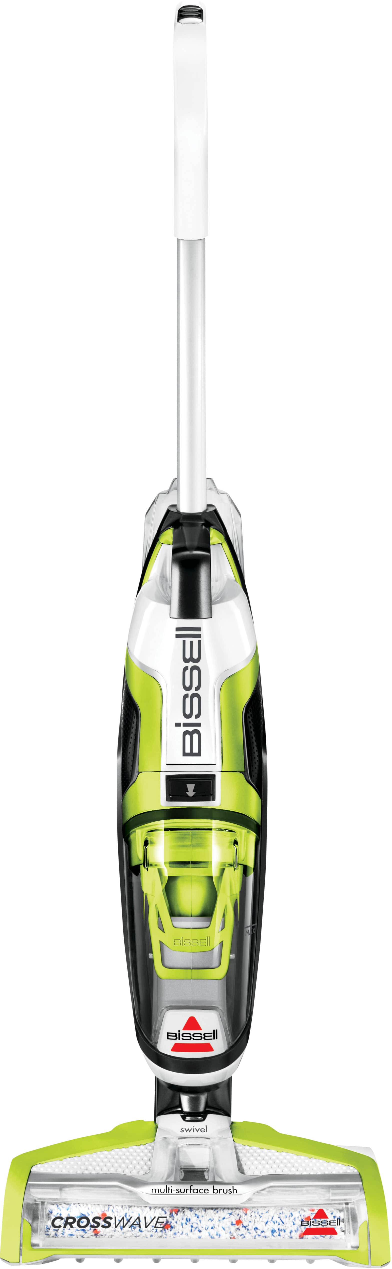 BISSELL - CrossWave All-in-One Multi-Surface Wet Dry Upright Vacuum - Molded White, Titanium and Cha Cha Lime Green - Front_Zoom